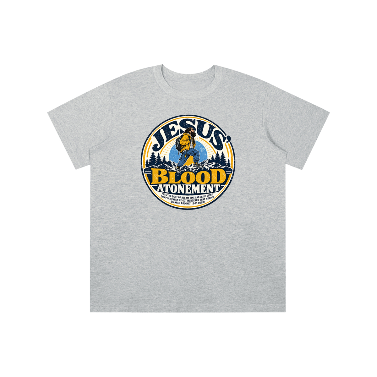 JESUS' BLOOD ATONEMENT PAYS THE DEBT OF ALL MY SINS AND JESUS DIDN'T COMPLAIN WHEN HE GOT MURDERED THAT MURDER SPNNED ROUGHLY 12-15 HOURS youth T-shirt