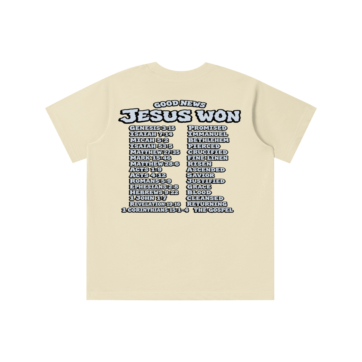 GOOD NEWS JESUS WON youth T-shirt