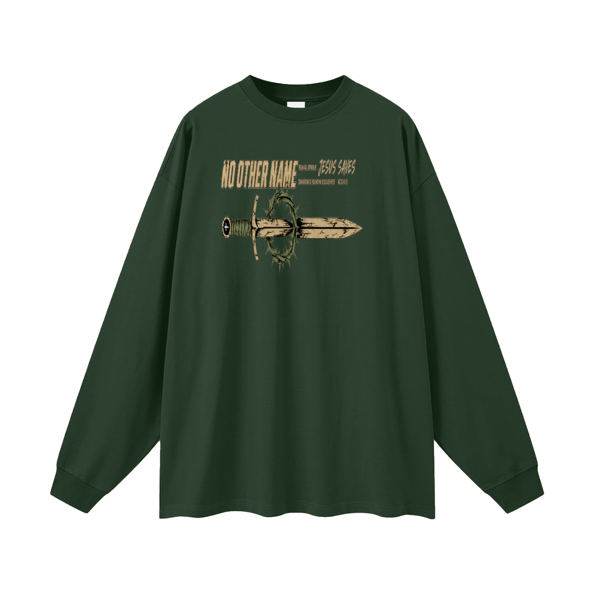 NO OTHER NAME REVIVAL ARMOUR JESUS SAVES SALVATION IS FOUND IN JESUS CHRIST ACTS 4:12 Long Sleeve T-Shirt