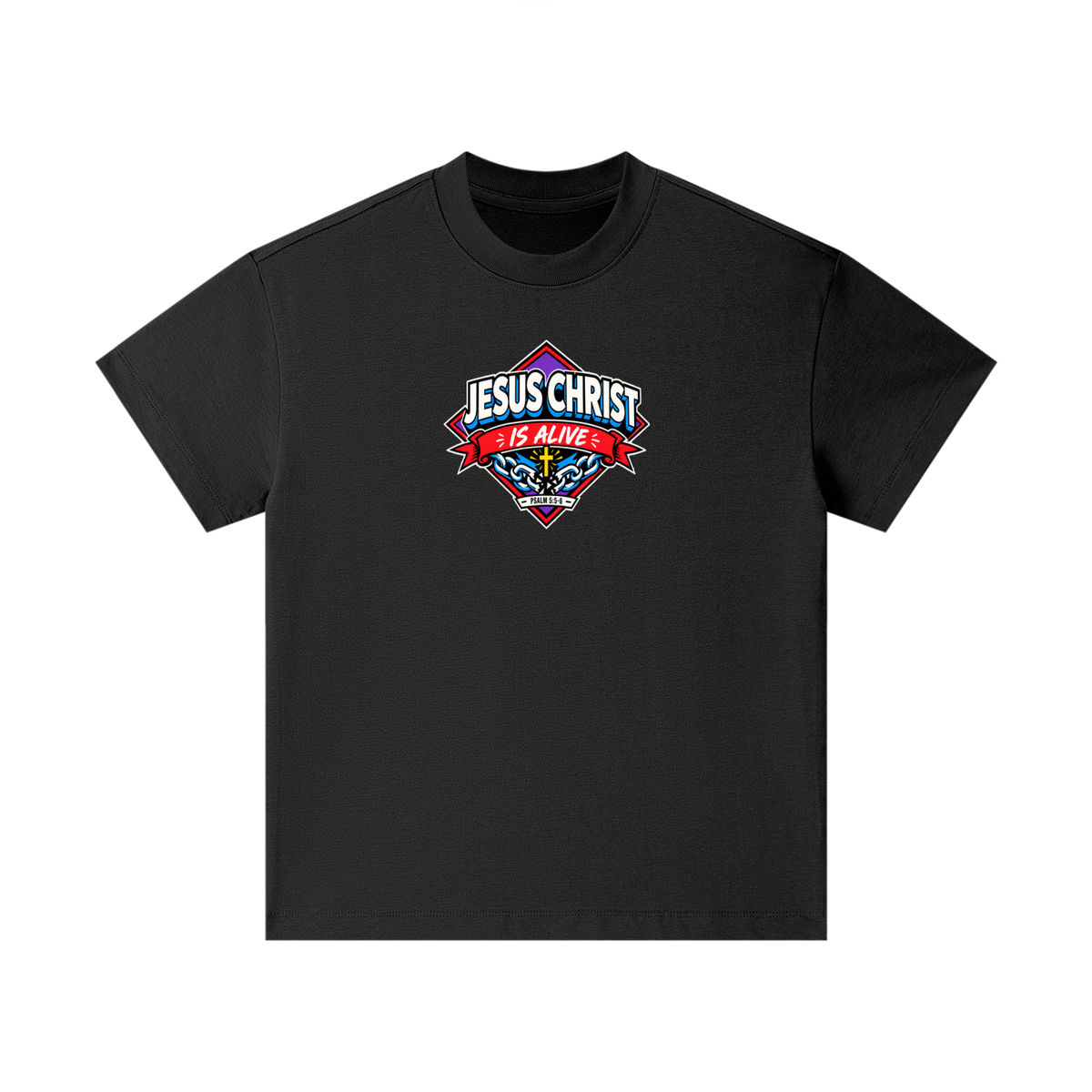 JESUS CHRIST IS ALIVE - PSALM 5:5-6 - Kids T-Shirt