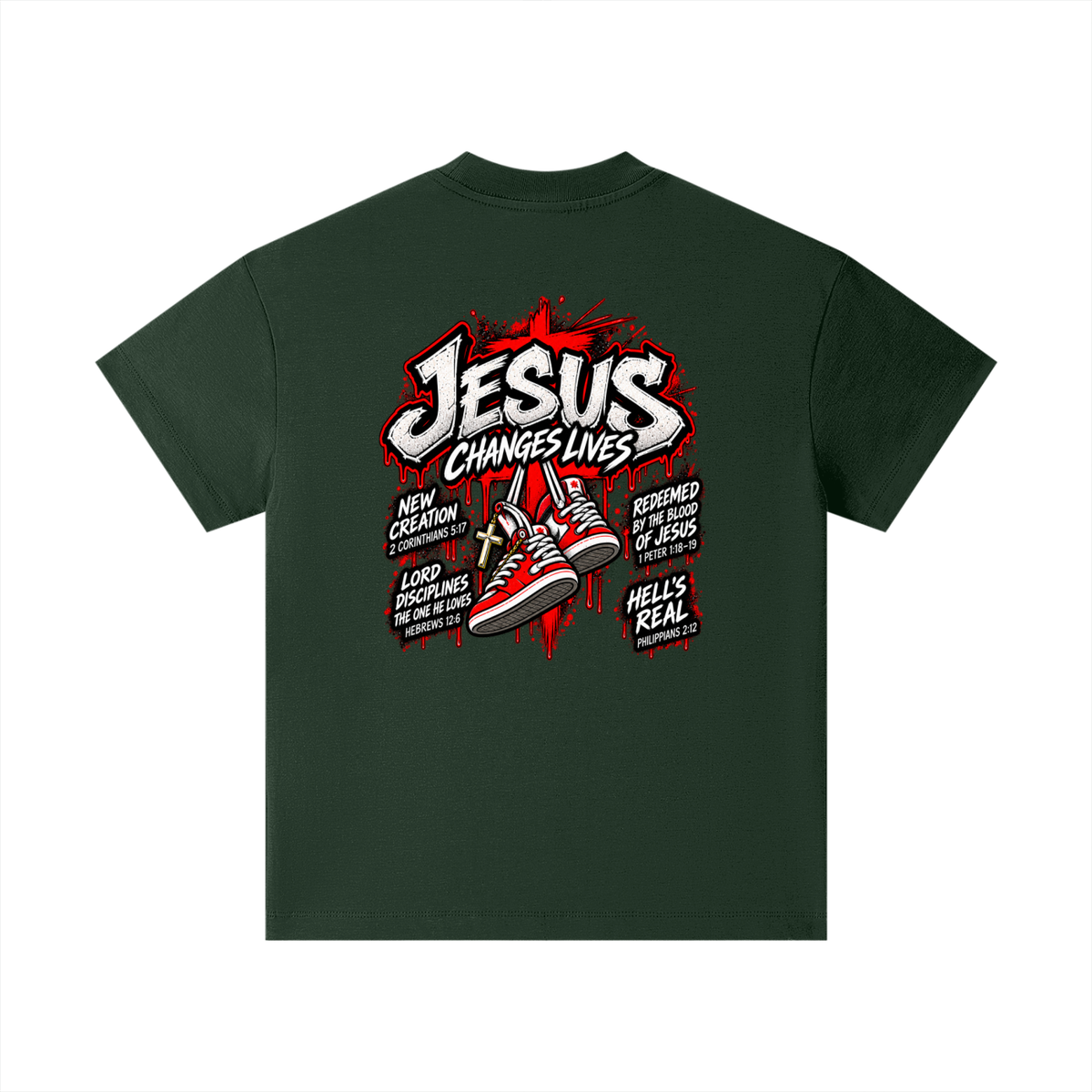 JESUS CHANGES LIVES Kids T-Shirt