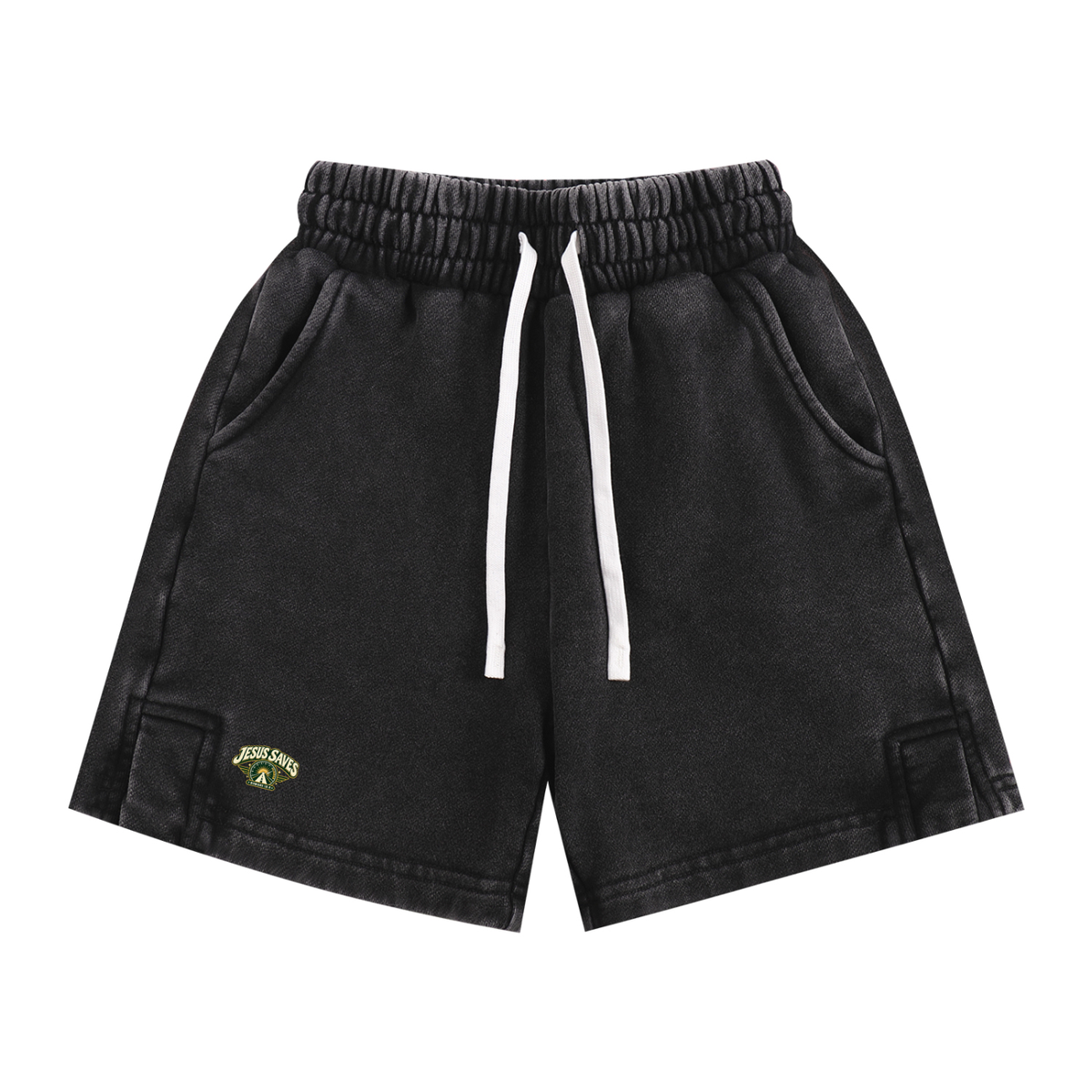 JESUS SAVES ROMANS 10:9 Kids' Shorts