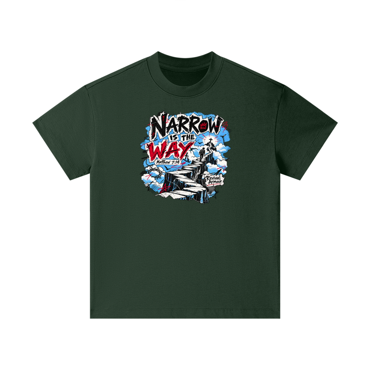NARROW IS THE WAY [MATTHEW 7:14] Revival Armour Kids T-Shirt