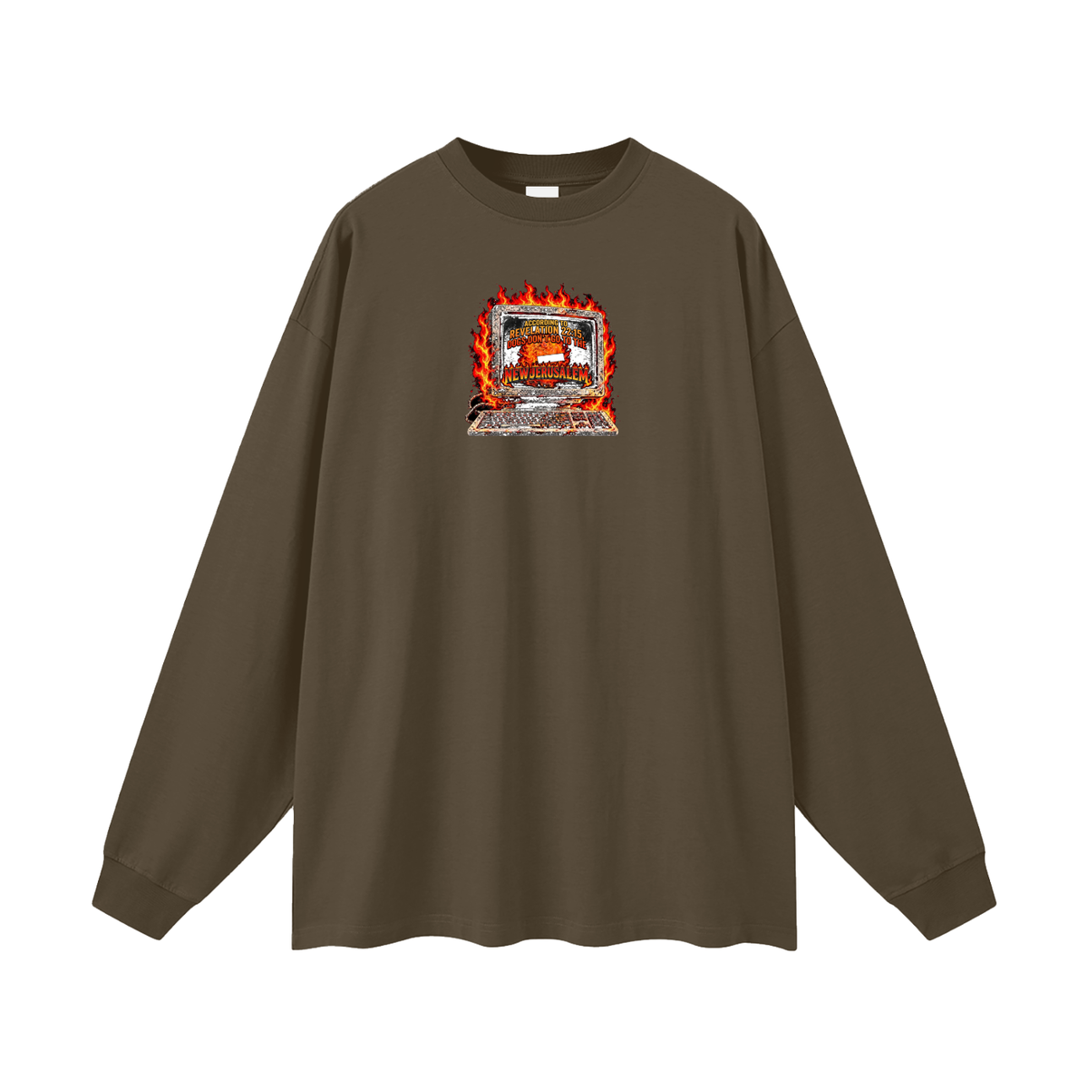 ACCORDING TO REVELATION 22:15, DOGS DON'T GO TO THE NEW JERUSALEM Long Sleeve T-Shirt