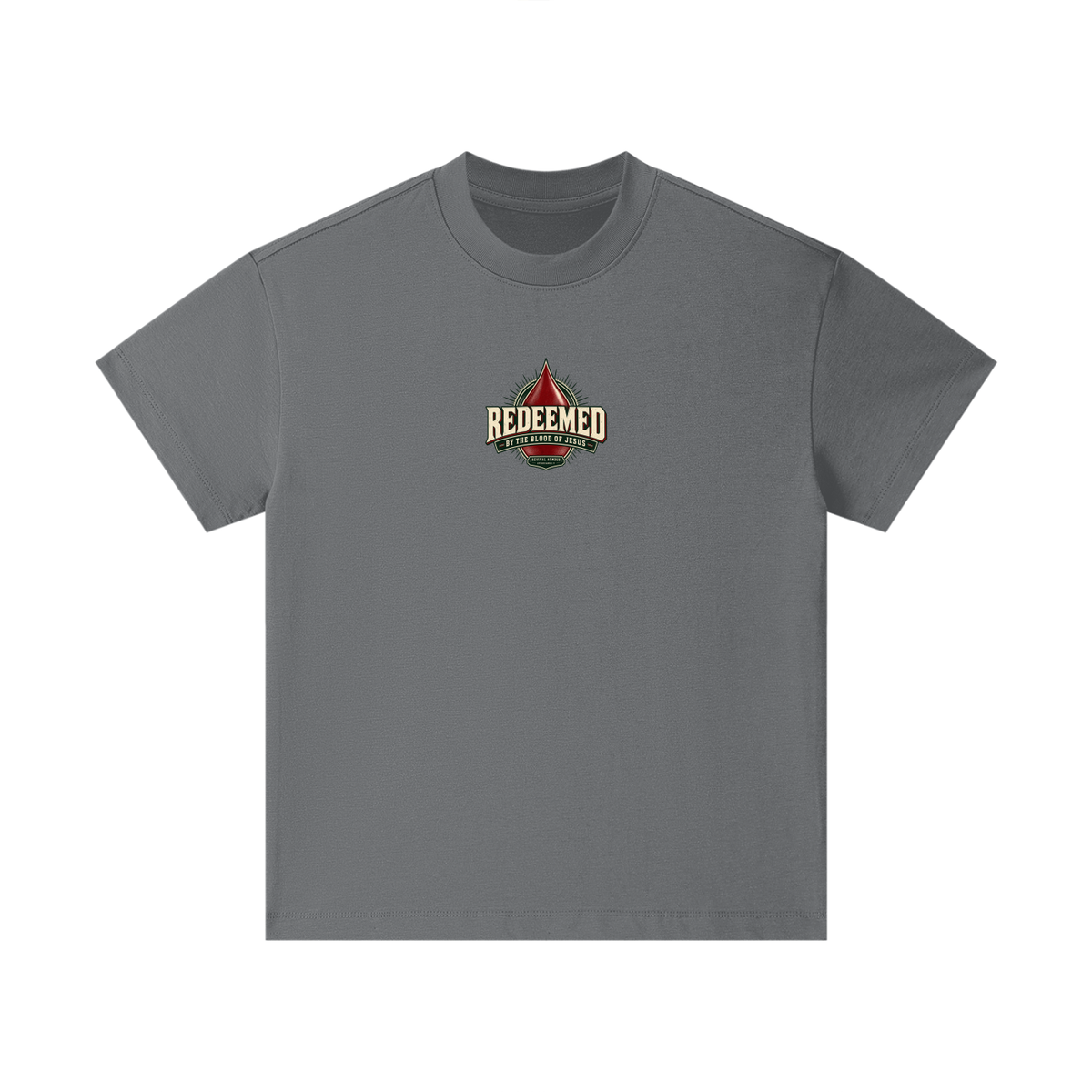 REDEEMED BY THE BLOOD OF JESUS -REVIVAL ARMOUR- -EPHESIANS 1:7- Kids T-Shirt