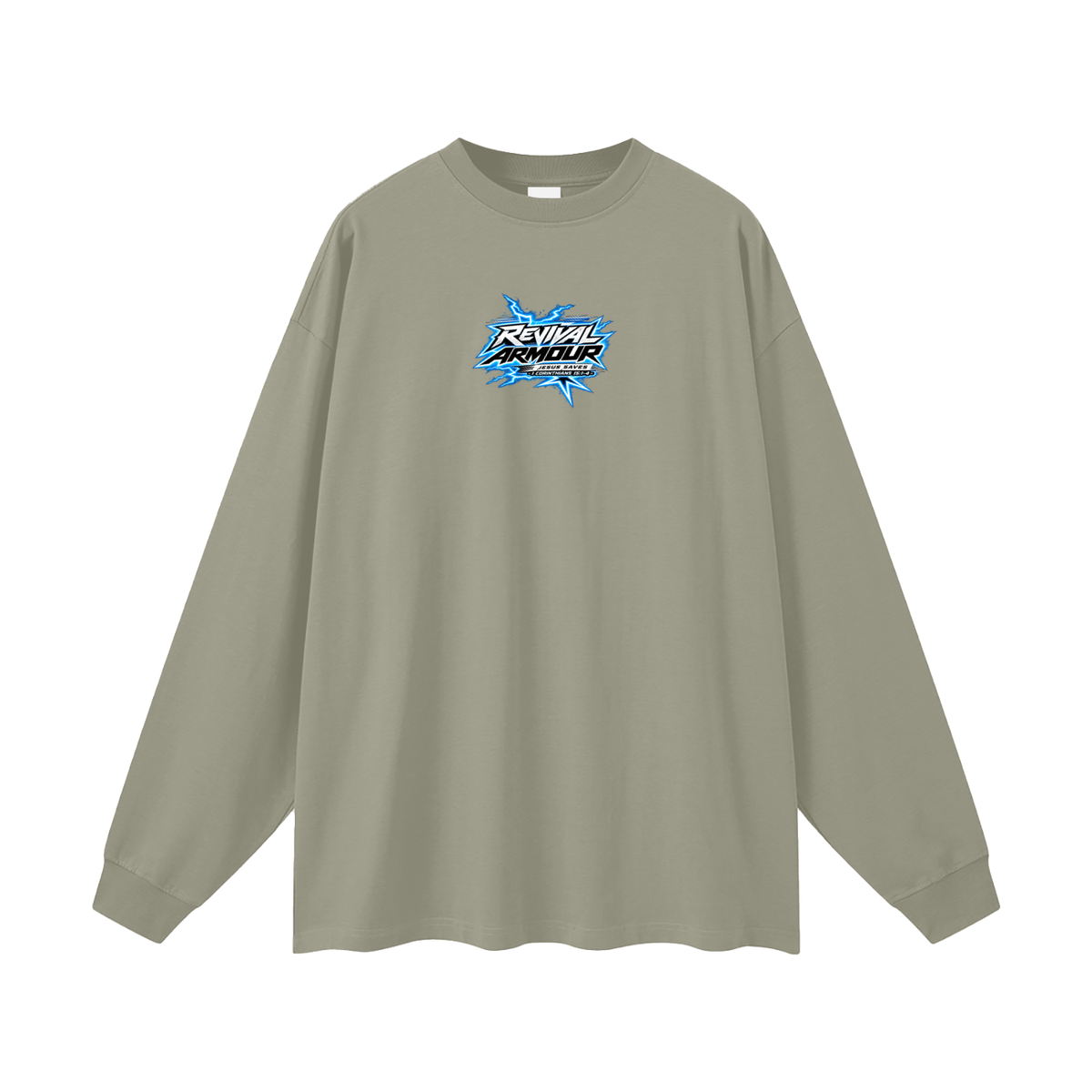 REVIVAL ARMOUR JESUS SAVES -1 CORINTHIANS 15:1-4- Long Sleeve T-Shirt