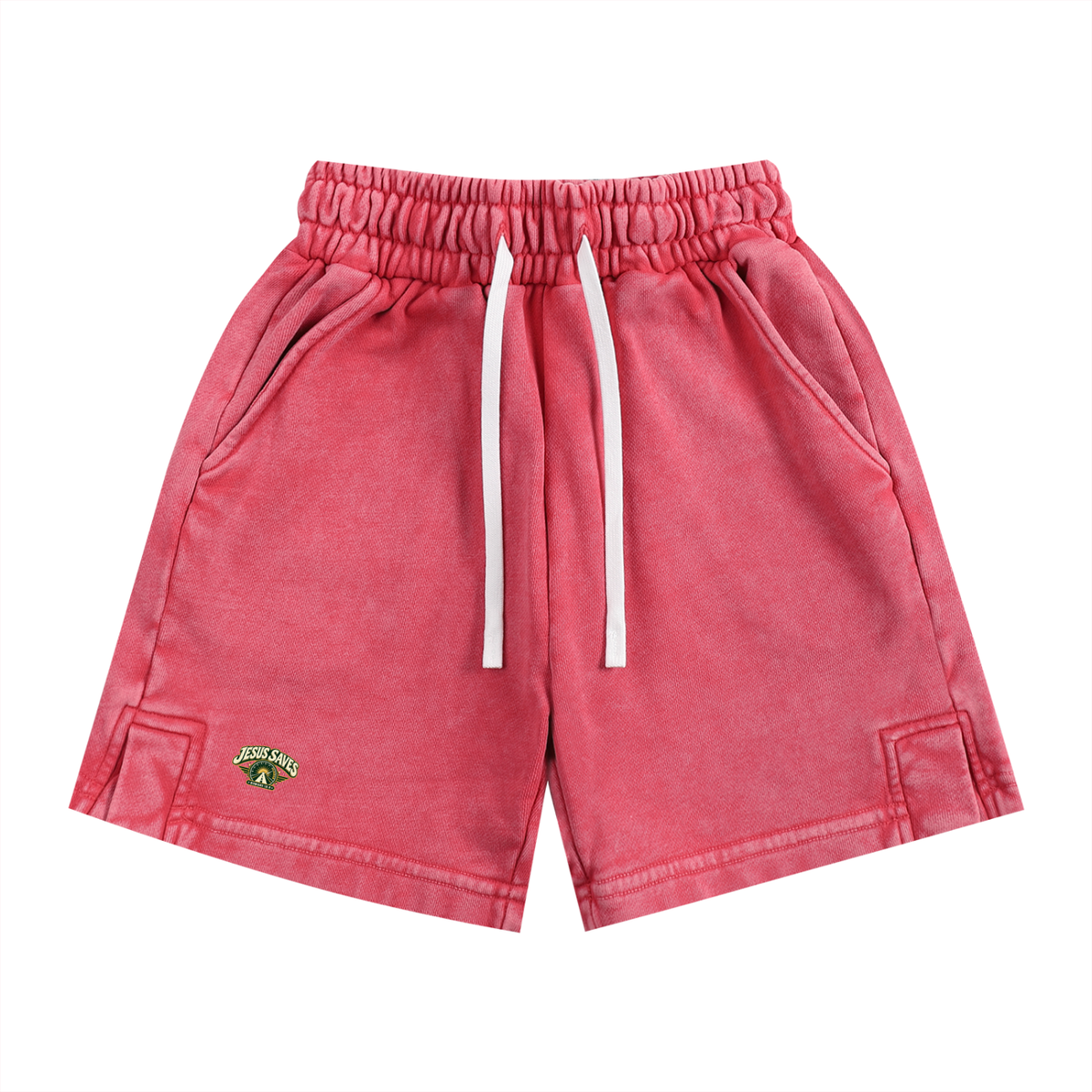 JESUS SAVES ROMANS 10:9 Kids' Shorts