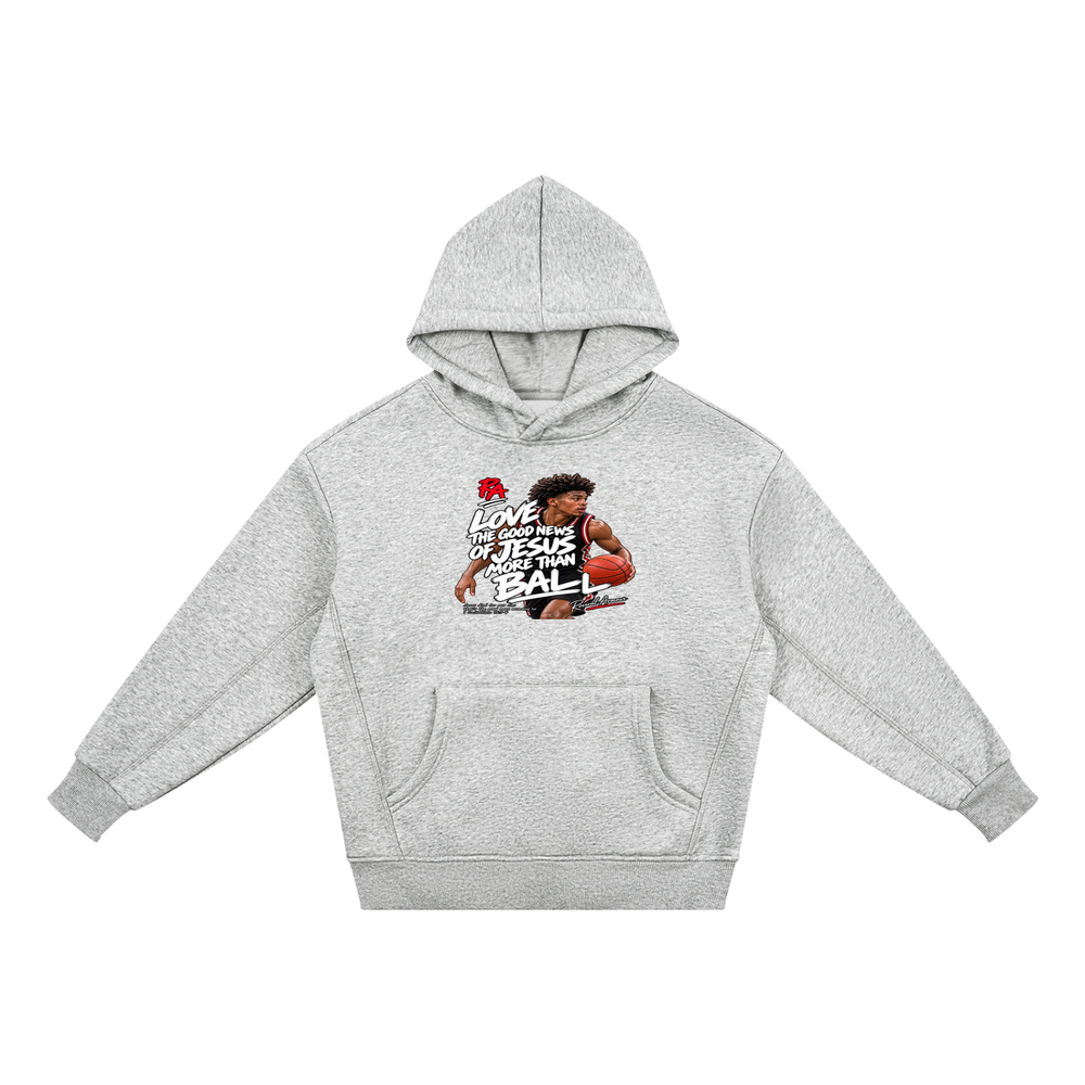 LOVE THE GOOD NEWS OF JESUS MORE THAN BALL youth Hoodie