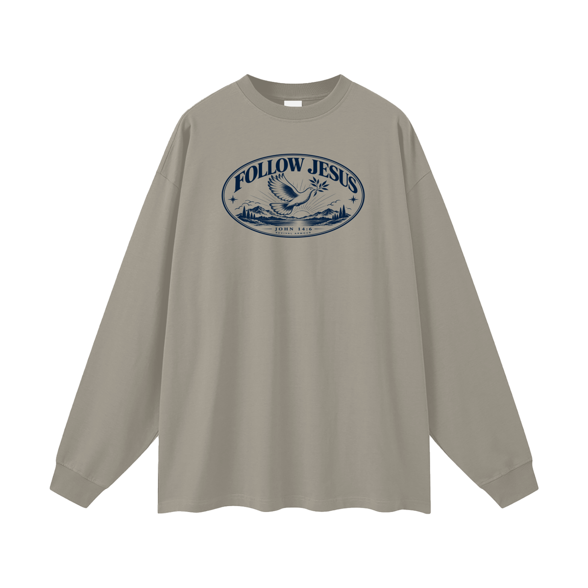 FOLLOW JESUS - JOHN 14:6 - REVIVAL ARMOUR Long Sleeve T-Shirt