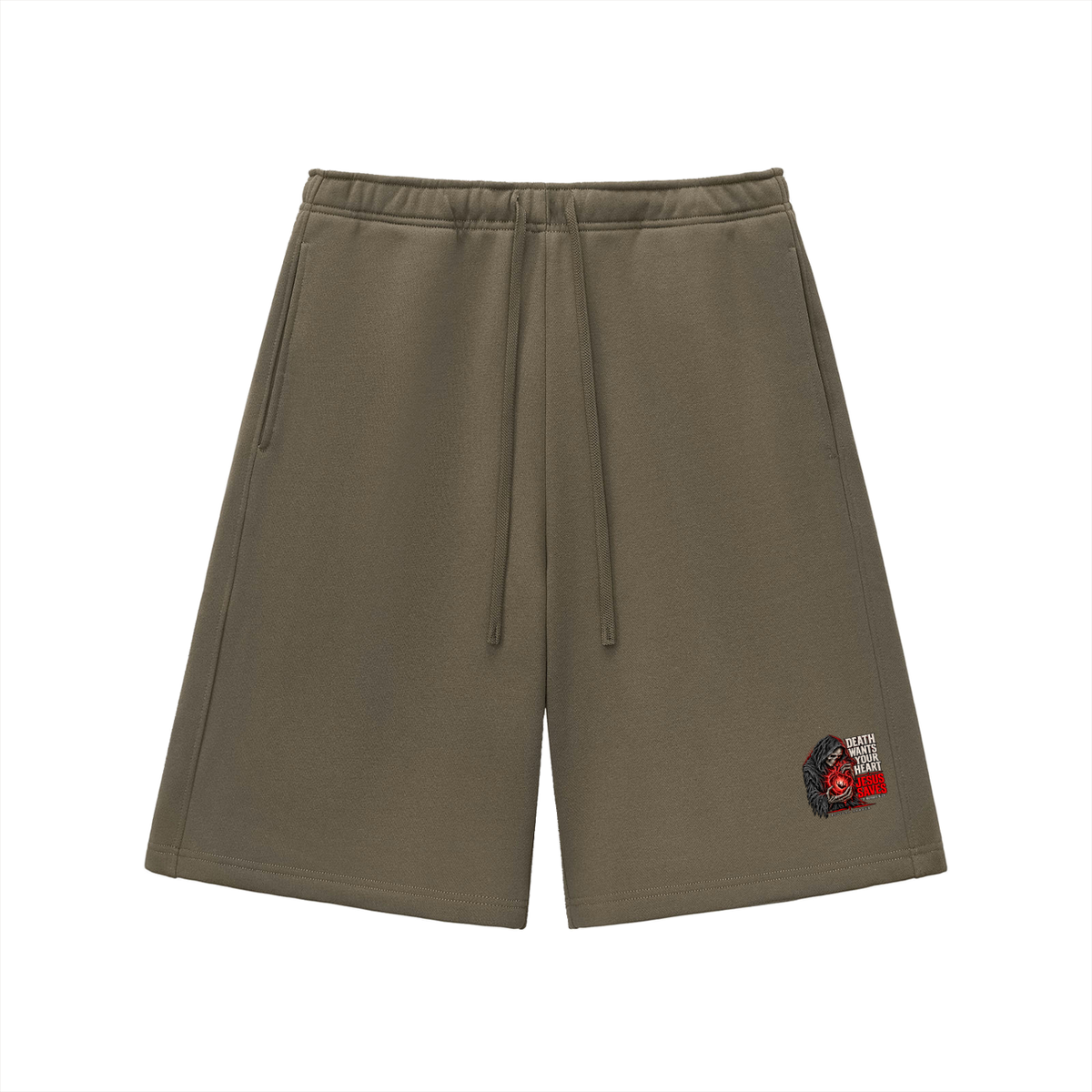 DEATH WANTS YOUR HEART JESUS SAVES ROMANS 6:23 REVIVAL ARMOUR Shorts