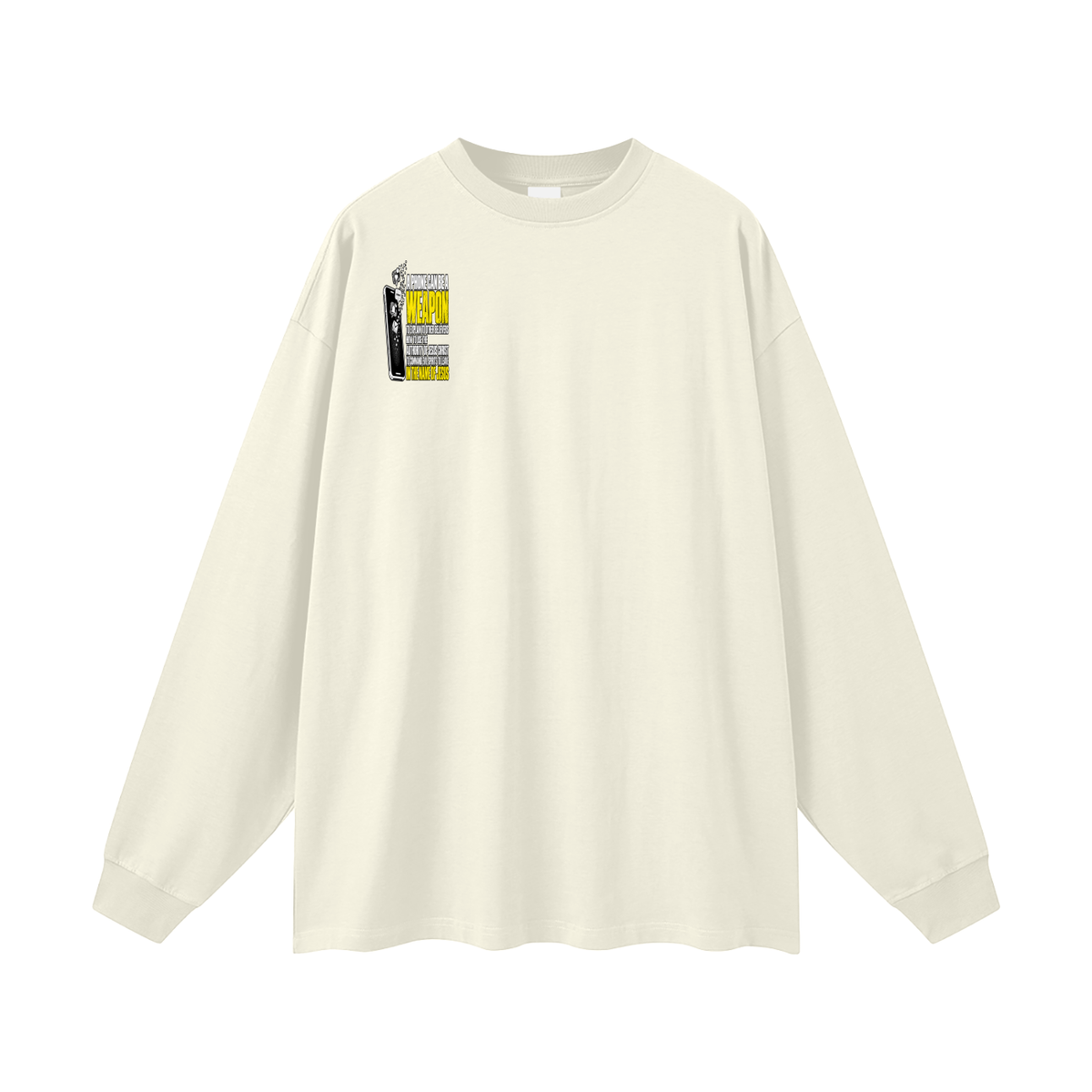 A PHONE CAN BE A WEAPON TO EXPLAIN TO OTHER BELIEVERS HOW TO US THE AUTHORITY OF JESUS CHRIST TO COMMAND EVIL SPIRITS TO IN THE NAME JESUS Long Sleeve T-Shirt