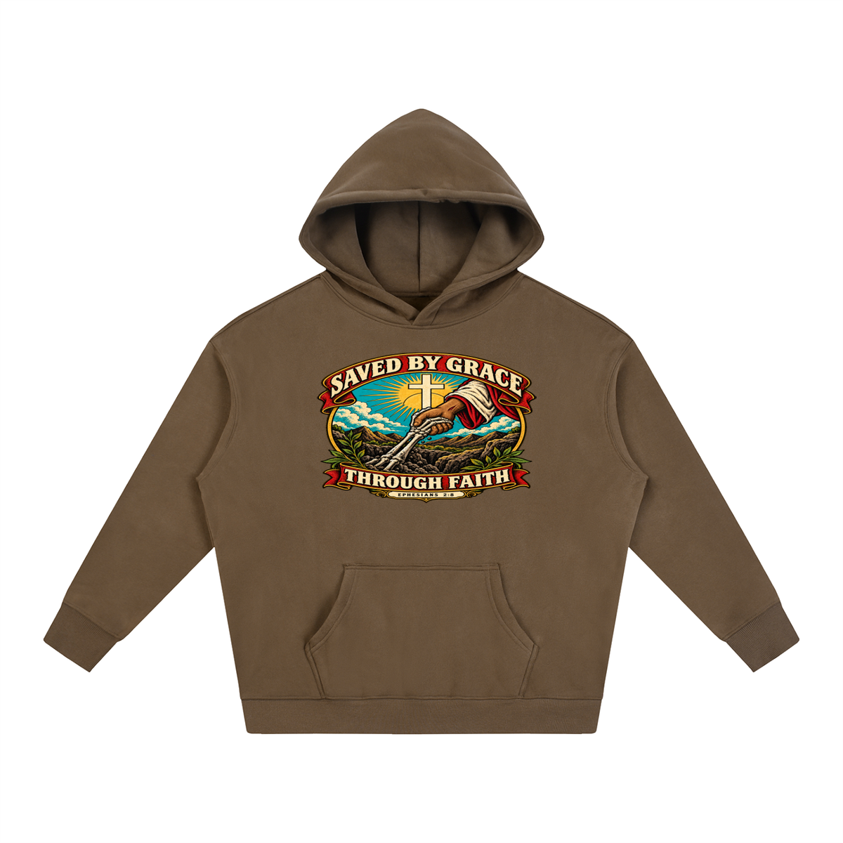 Saved by Grace through Faith Hoodie