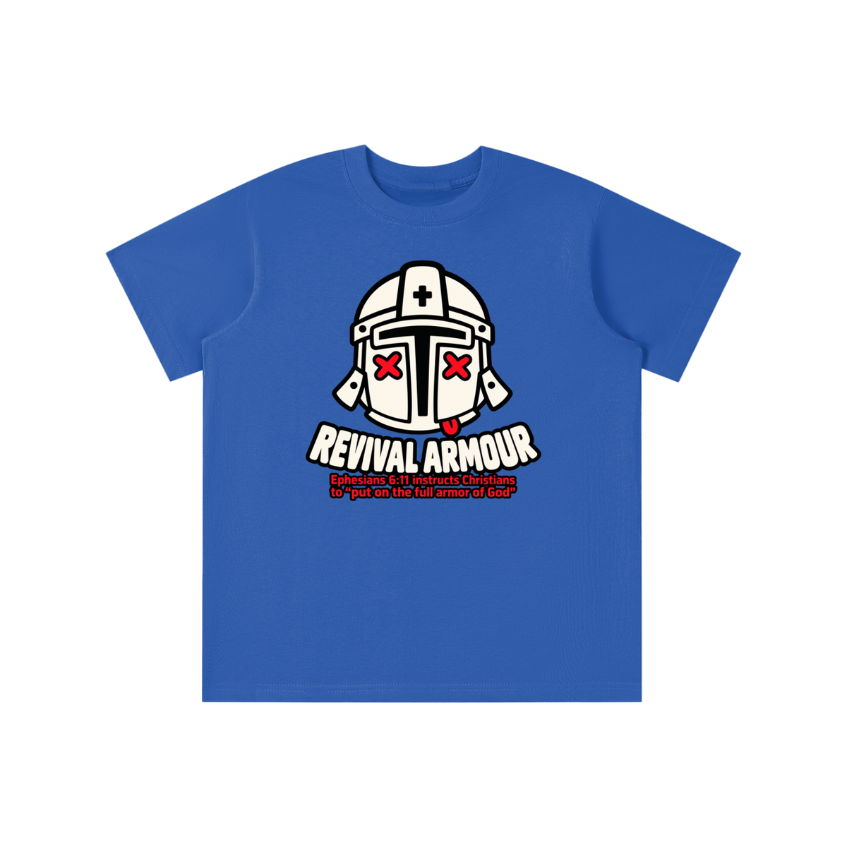 REVIVAL ARMOUR Ephesians 6:11 instructs Christians to "put on the full armor of God" youth T-shirt