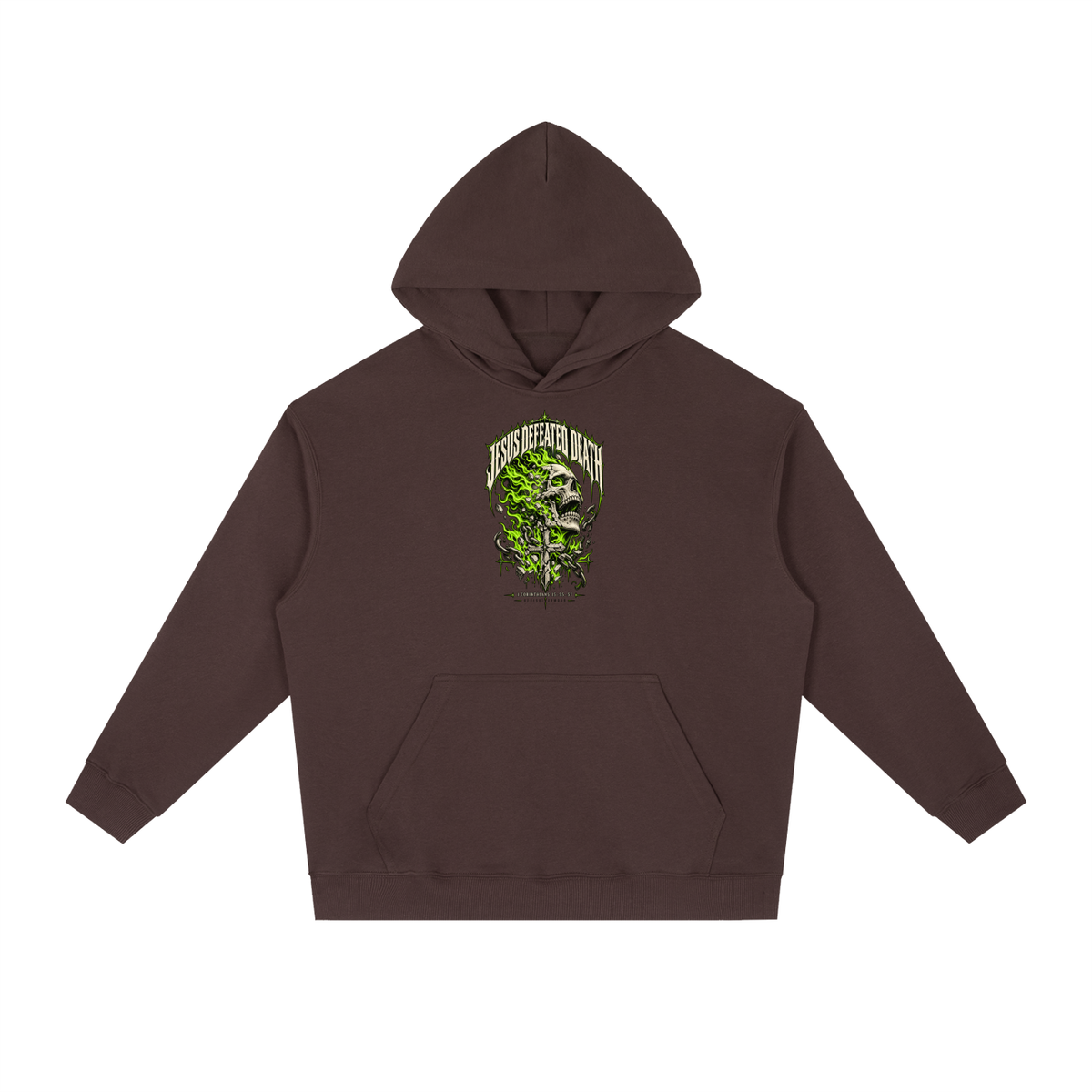 JESUS DEFEATED DEATH - 1 CORINTHIANS 15:55-57- Hoodie