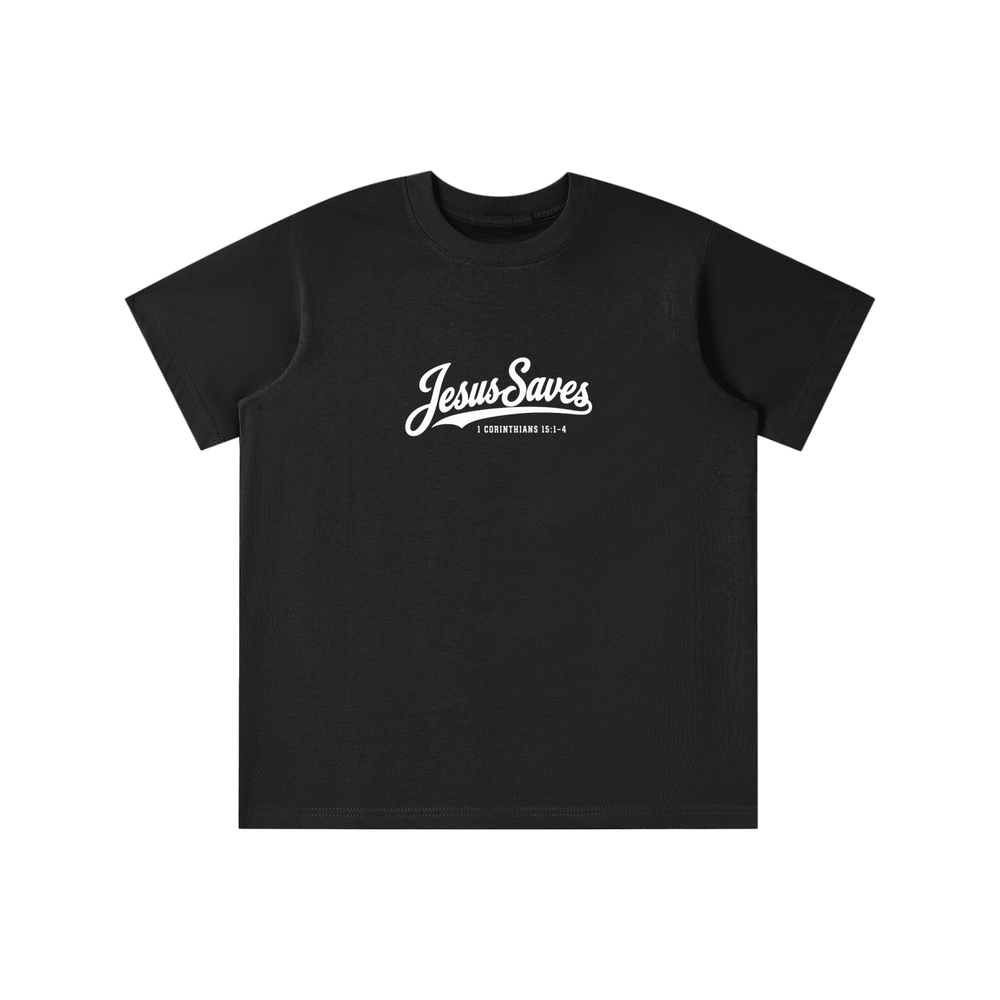 JESUS SAVES 1 Corinthians 15:1-4 youth T-shirt