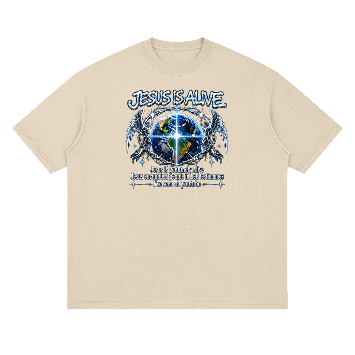 JESUS IS ALIVE Jesus is genuinely Alive Jesus encounters people in hell testimonies I've seen on youtube T-Shirt