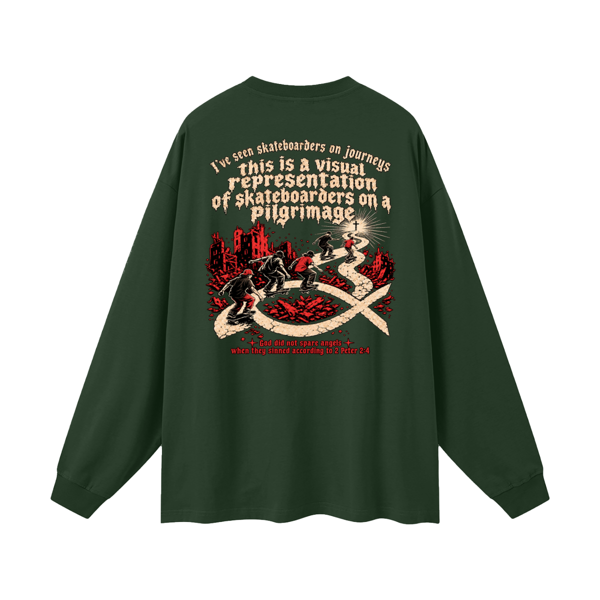 skateboarders on a pilgrimage Long Sleeve T-Shirt