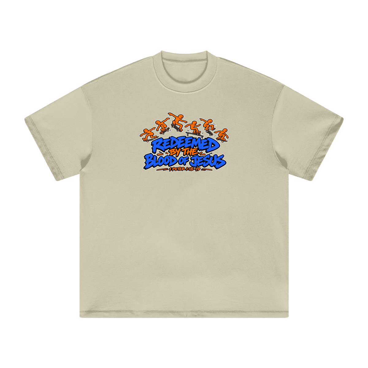 REDEEMED BY THE BLOOD OF JESUS - 1 PETER 1:18-19 - T-Shirt