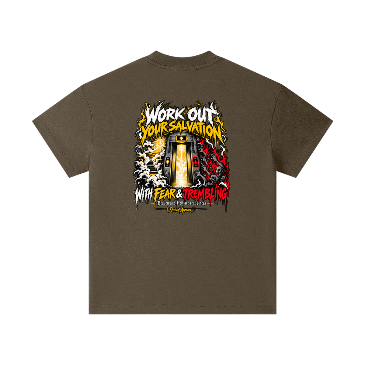 THE WAGE OF SIN IS DEATH WORKOUT YOUR SALVATION WITH FEAR & TREMBLING Kids T-Shirt