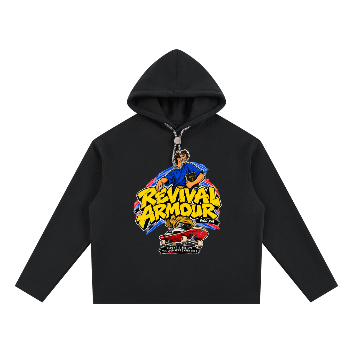 REVIVAL ARMOUR 5:00PM REPENT & BELIEVE THE GOOD NEWS ( MARK 1:15 ) Hoodie