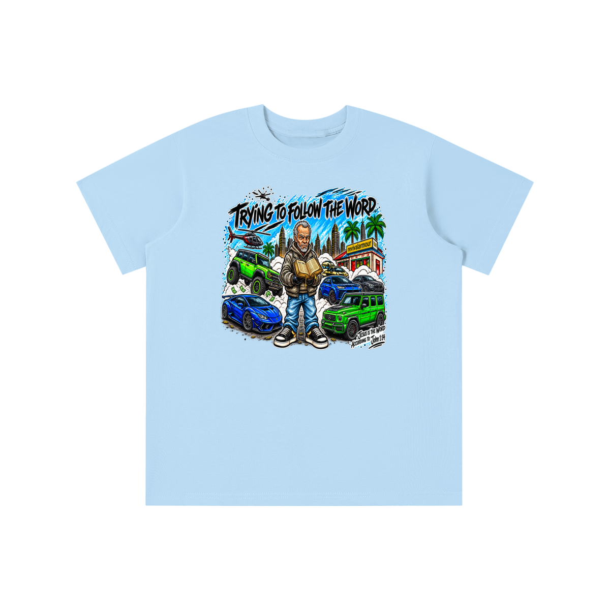 TRYING TO FOLLOW THE WORD youth T-shirt