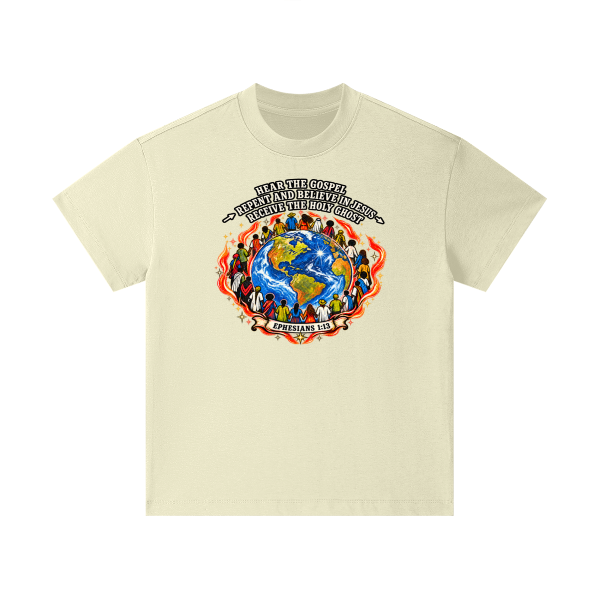 Hear the Gospel > repent and believe in Jesus > Receive the Holy Ghost Kids T-Shirt