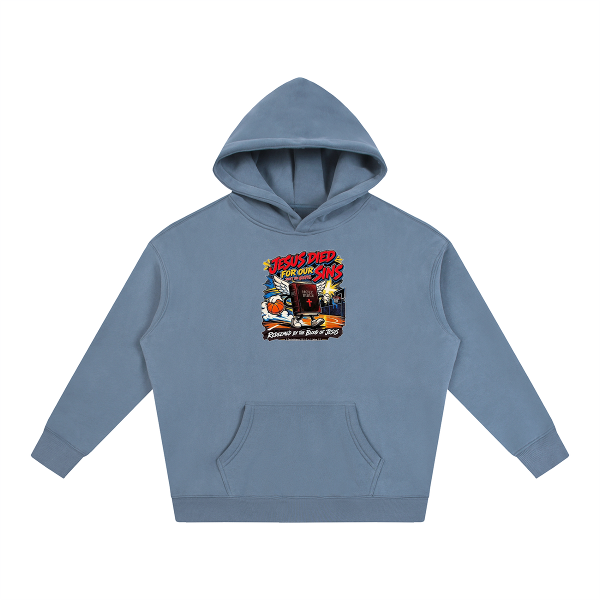 Jesus died for our sins that's the gospel redeemed by the blood of Jesus 1 Corinthians 15:1-3 . 1 John 1:7 Hoodie