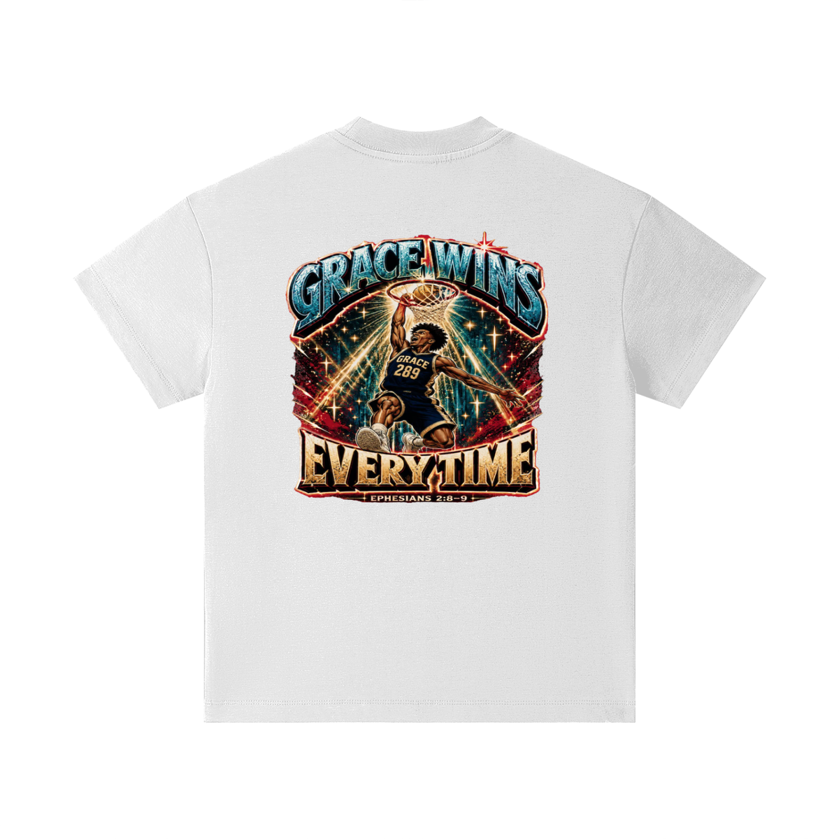 JESUS IS AWESOME GRACE WINS GRACE 289 EVERYTIME EPHESIANS 2:8-9 Kids T-Shirt