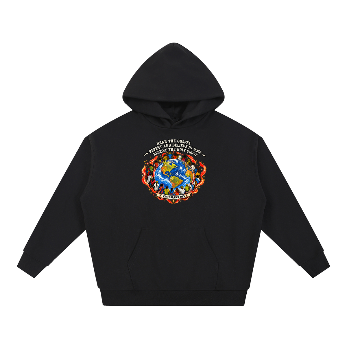 Hear the Gospel > repent and believe in Jesus > Receive the Holy Ghost Hoodie