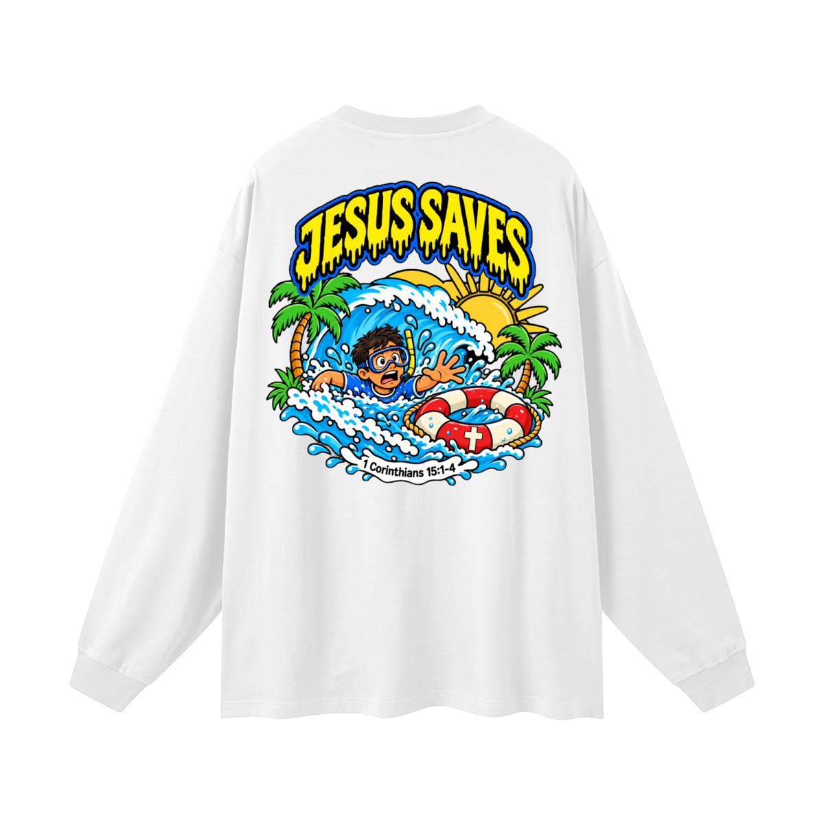 Jesus saves Long Sleeve T-Shirt