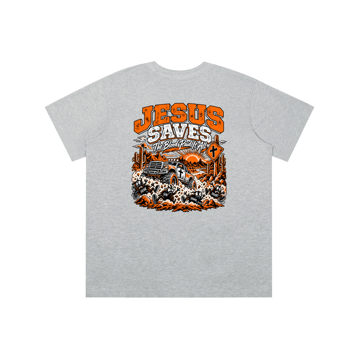 JESUS DIED FOR FOR OUR SINS THAT'S THE GOOD NEWS 1 CORTHIANS 15:1-4 JESUS SAVES THE BLOOD PAID IT ALL youth' T-shirt