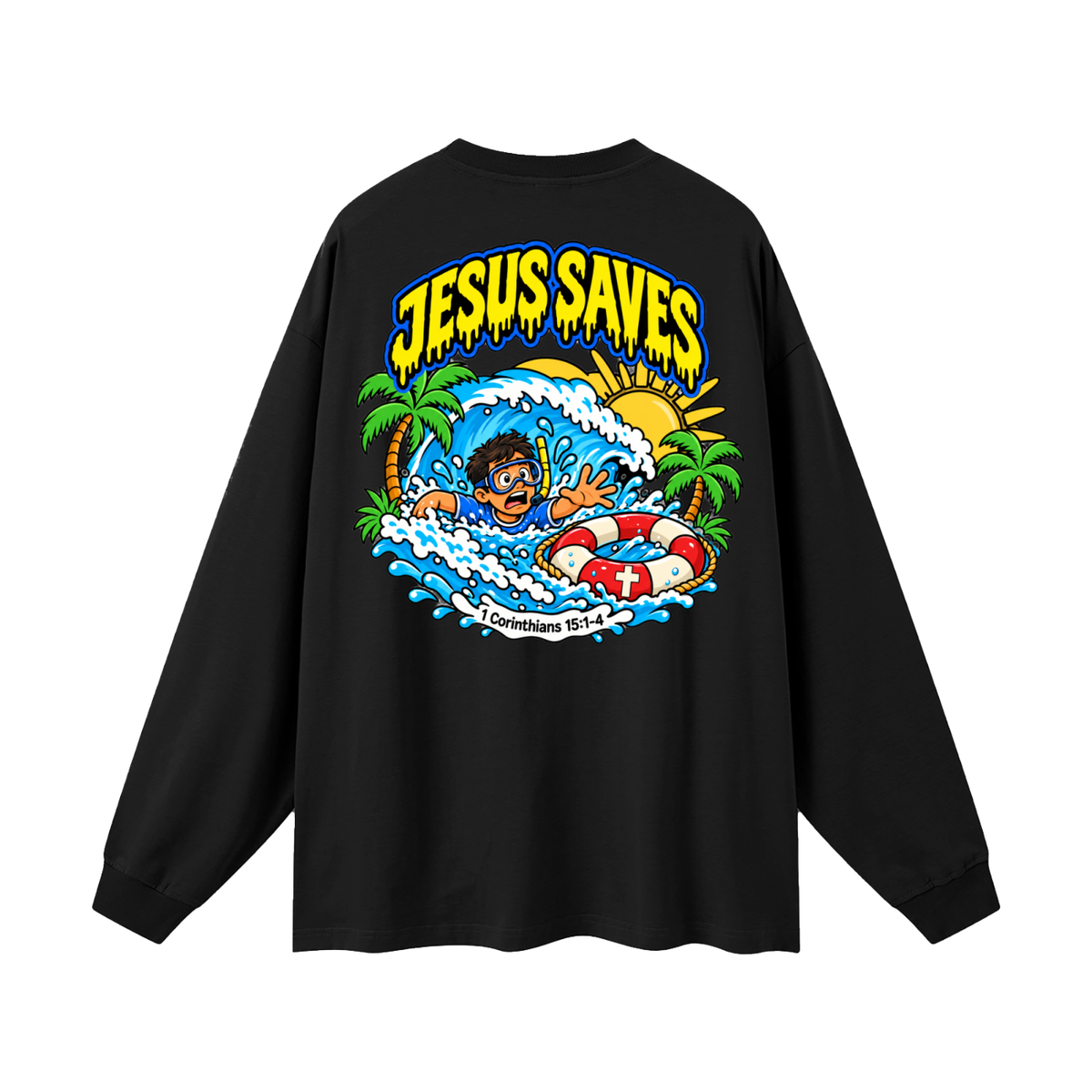 Jesus saves Long Sleeve T-Shirt