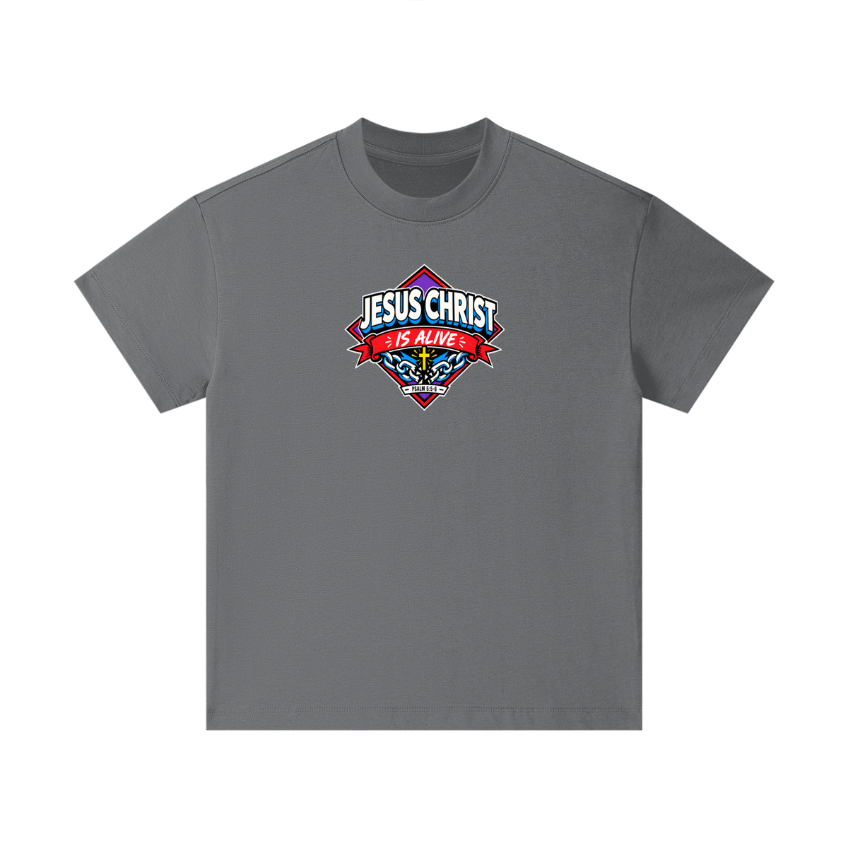 JESUS CHRIST IS ALIVE - PSALM 5:5-6 - Kids T-Shirt