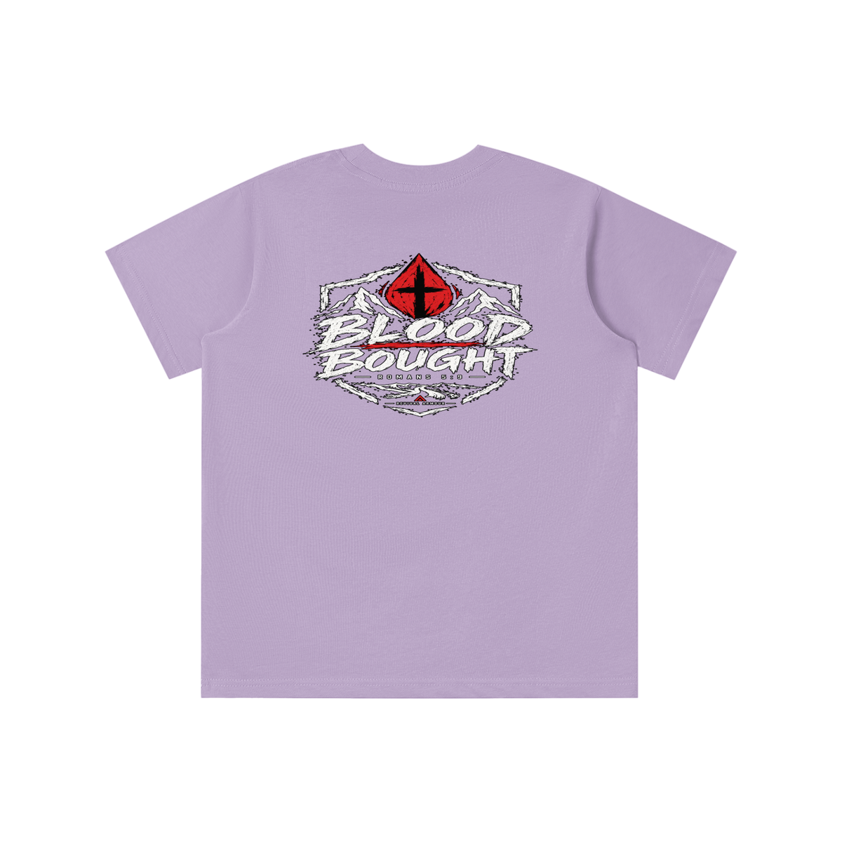 BLOOD BOUGHT - ROMANS 5:9 - youth T-shirt