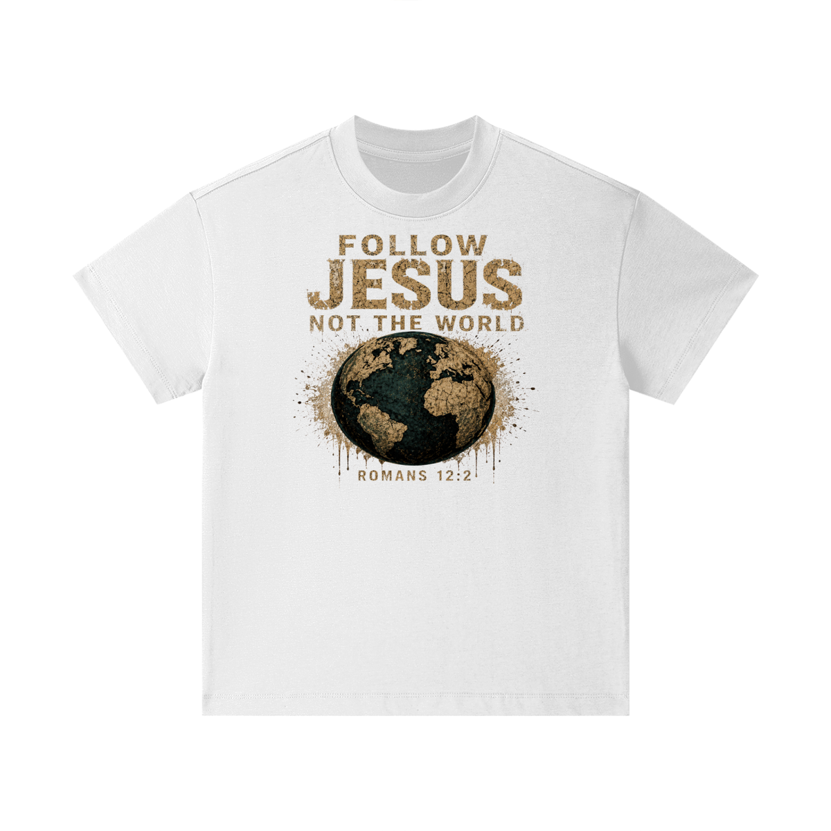 FOLLOW JESUS NOT THE WORLD ROMANS 12:2 Kids T-Shirt