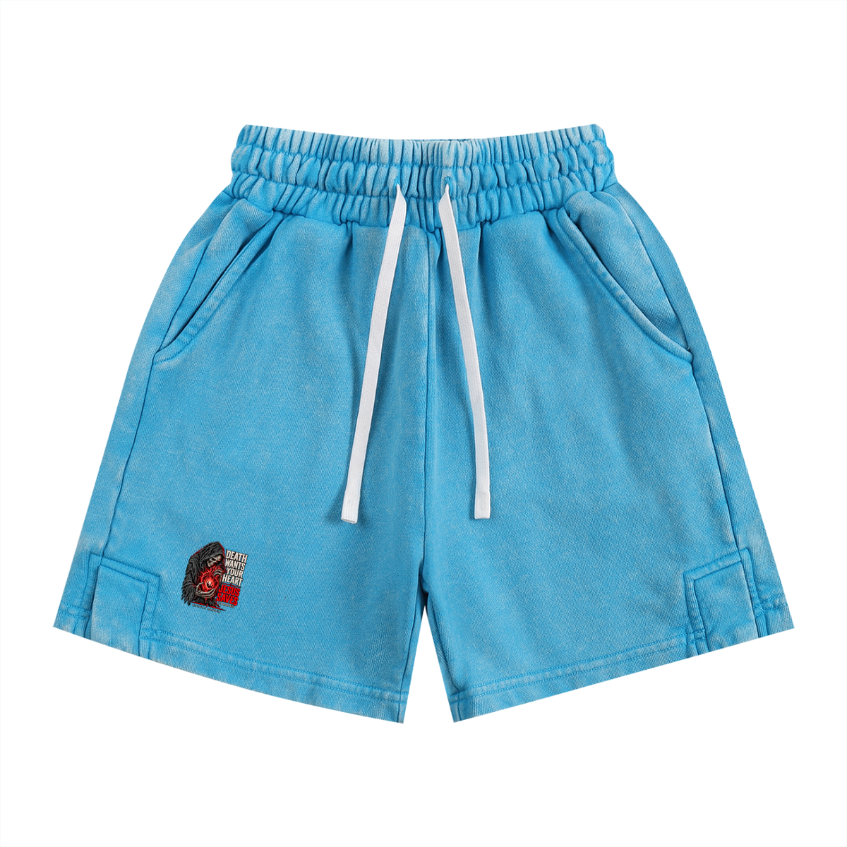 DEATH WANTS YOUR HEART JESUS SAVES ROMANS 6:23 REVIVAL ARMOUR Kids' Shorts