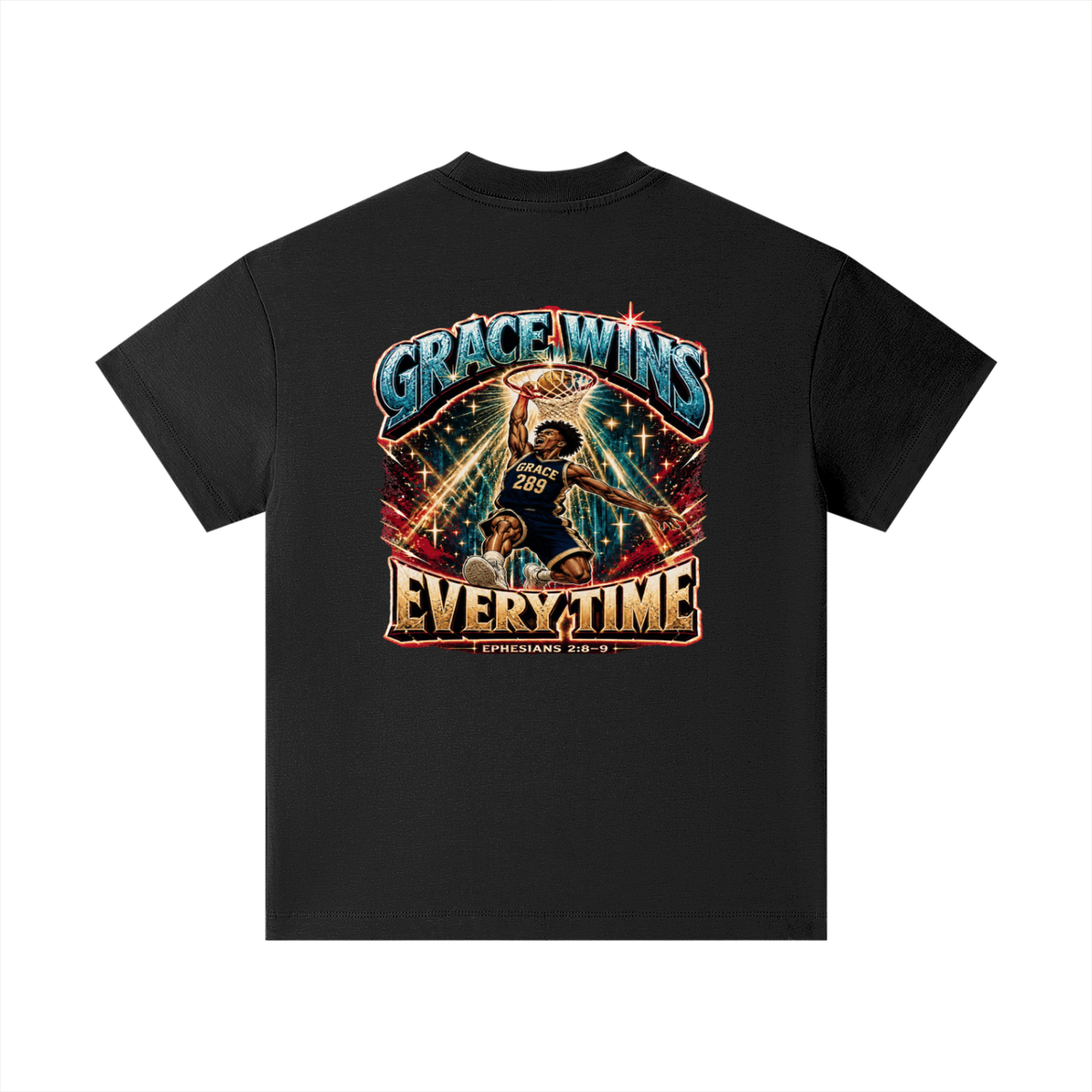 JESUS IS AWESOME GRACE WINS GRACE 289 EVERYTIME EPHESIANS 2:8-9 Kids T-Shirt