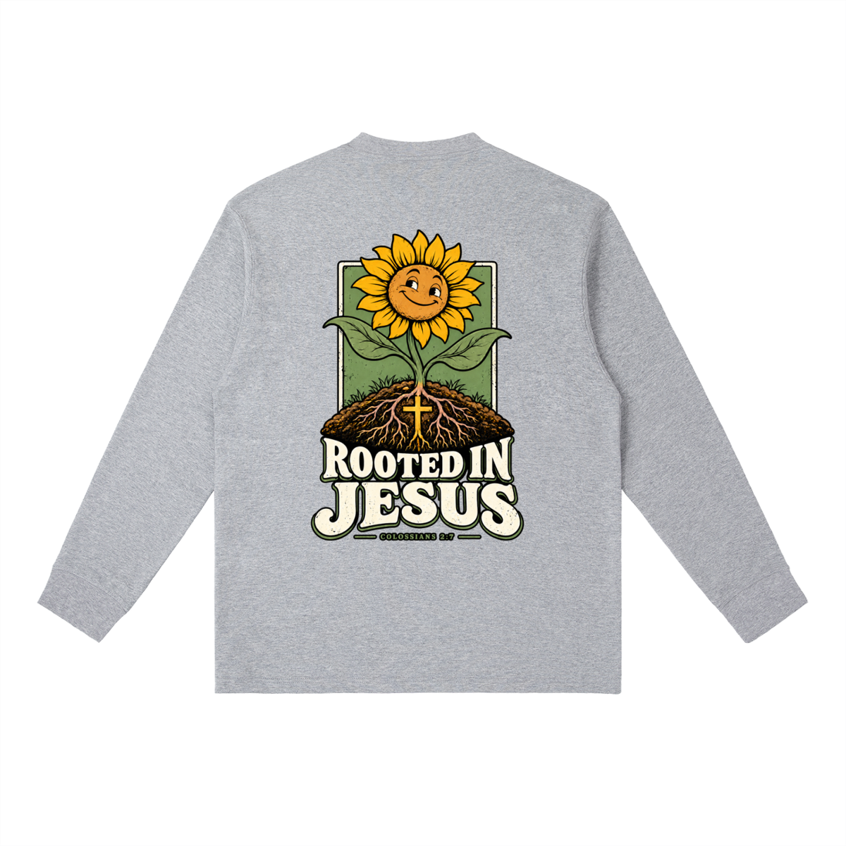 Rooted in Jesus Long-Sleeve T-Shirt