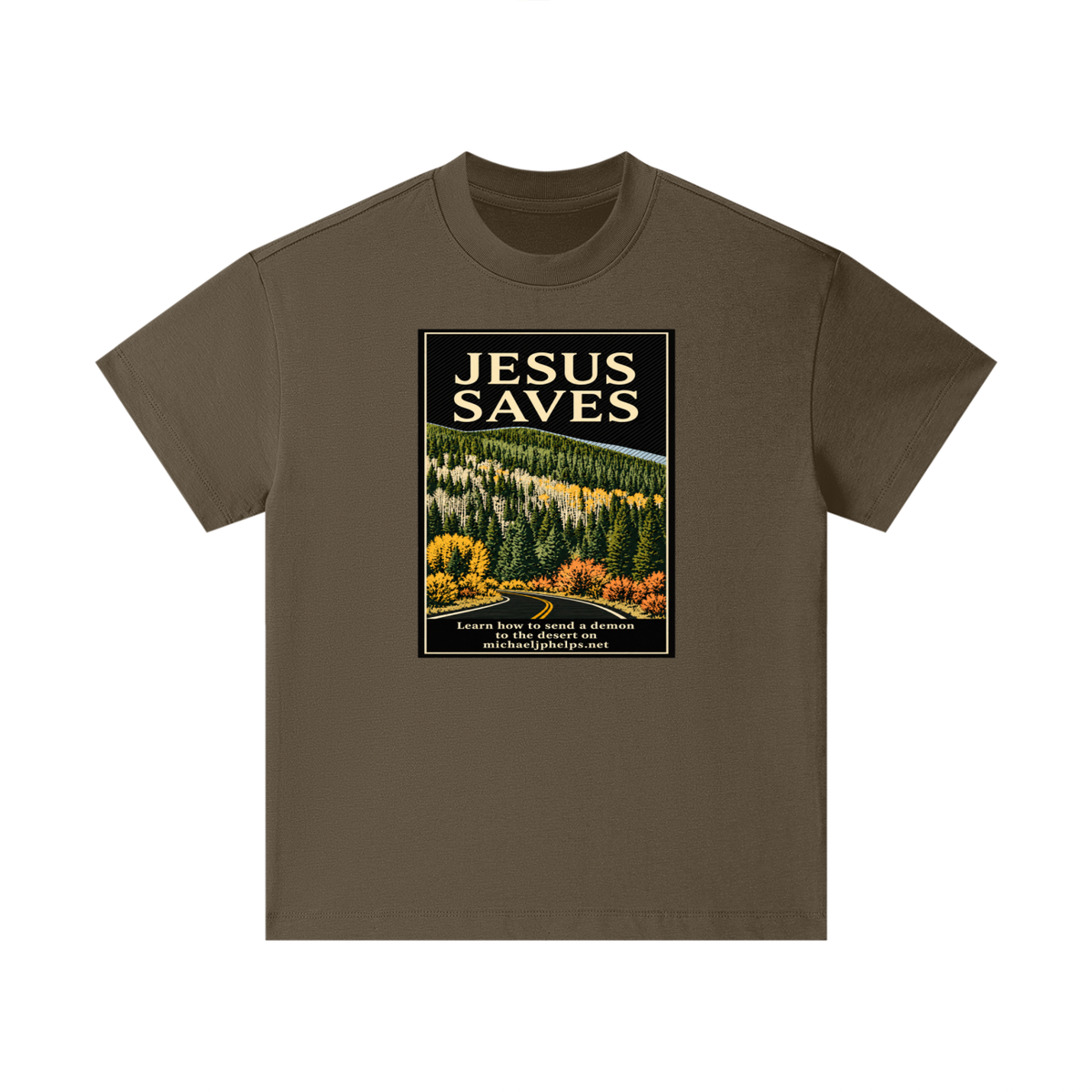 JESUS SAVES Learn how to send a demon to the desert on michaeljphelps.net Kids T-Shirt