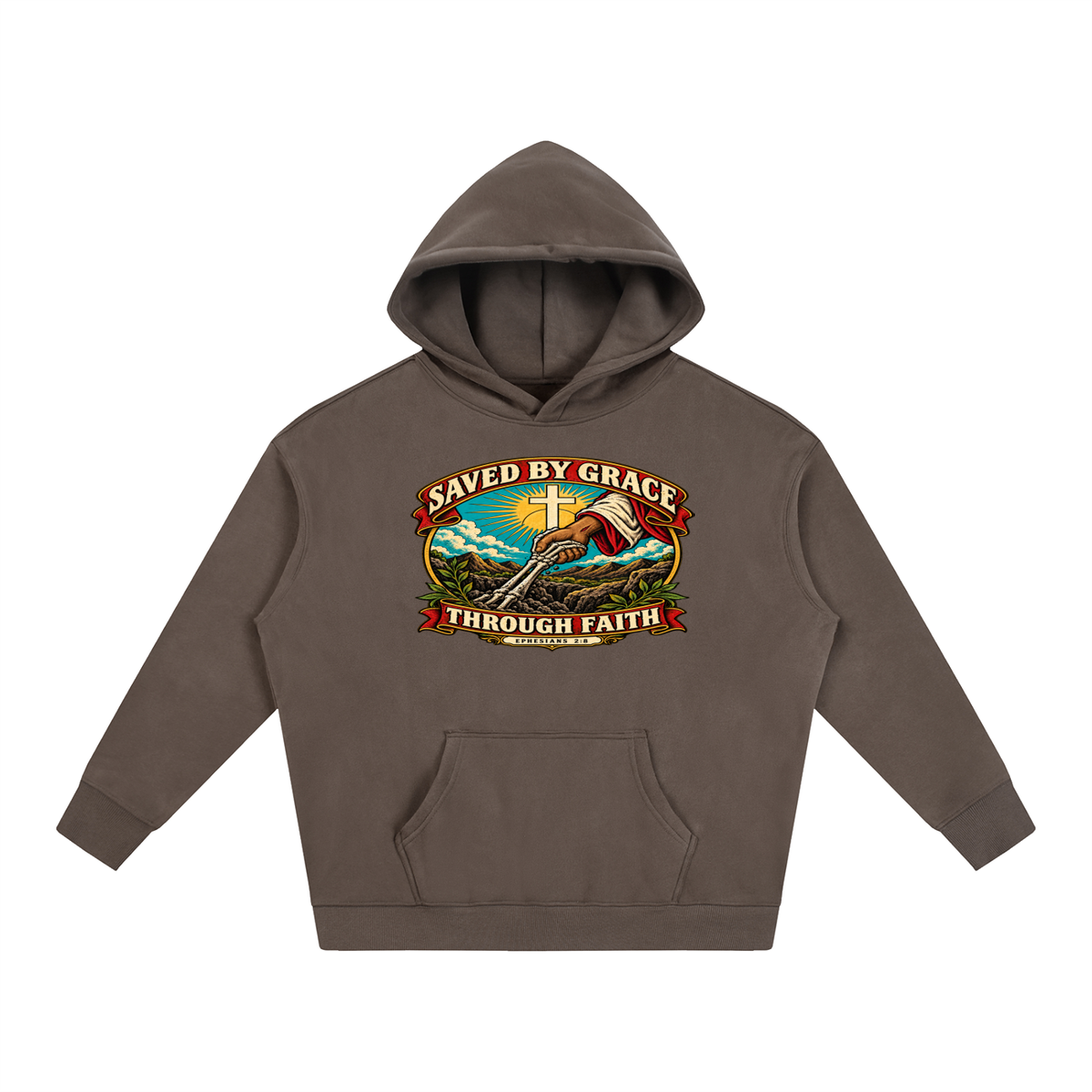 Saved by Grace through Faith Hoodie