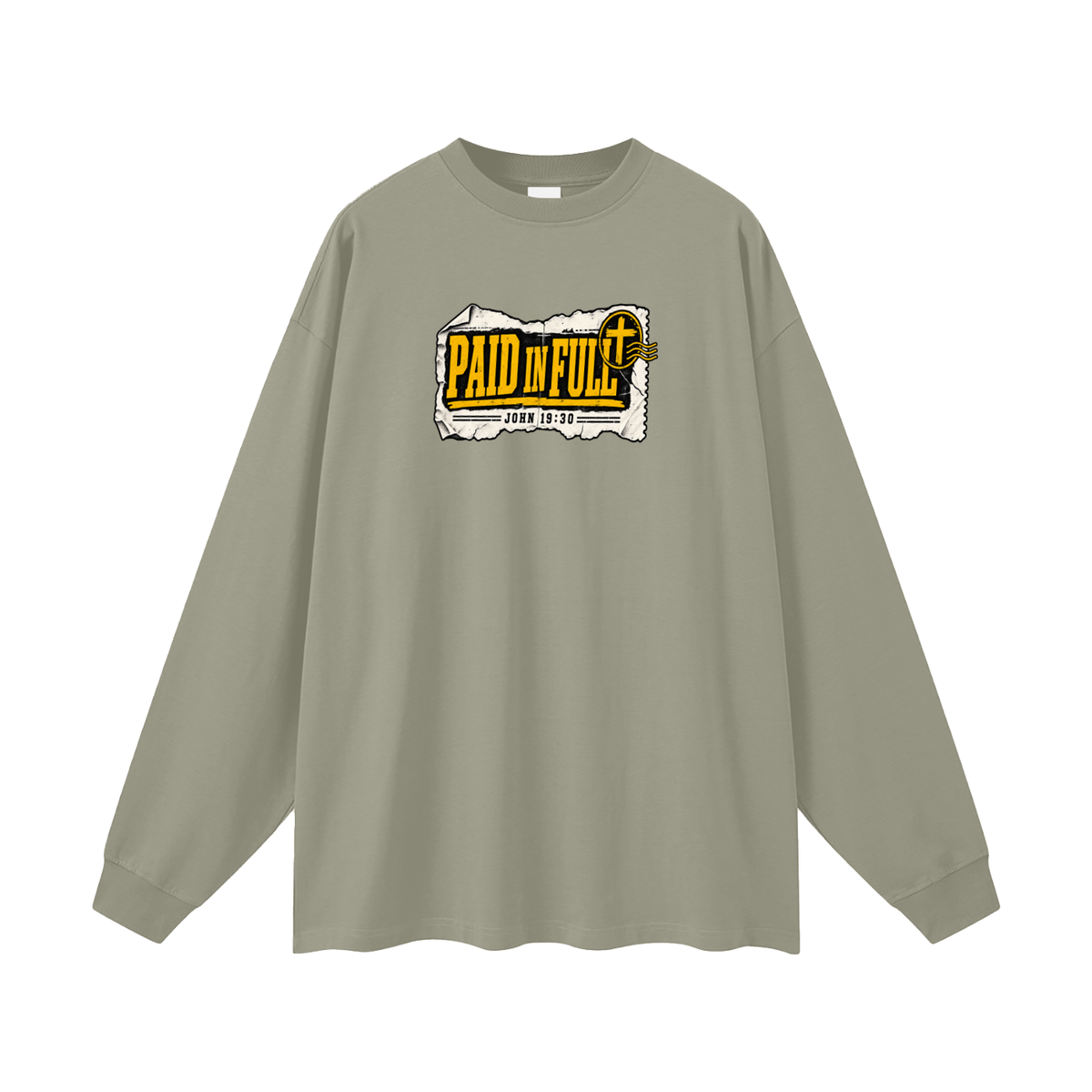 PAID IN FULL - JOHN 19:30 - Long Sleeve T-Shirt