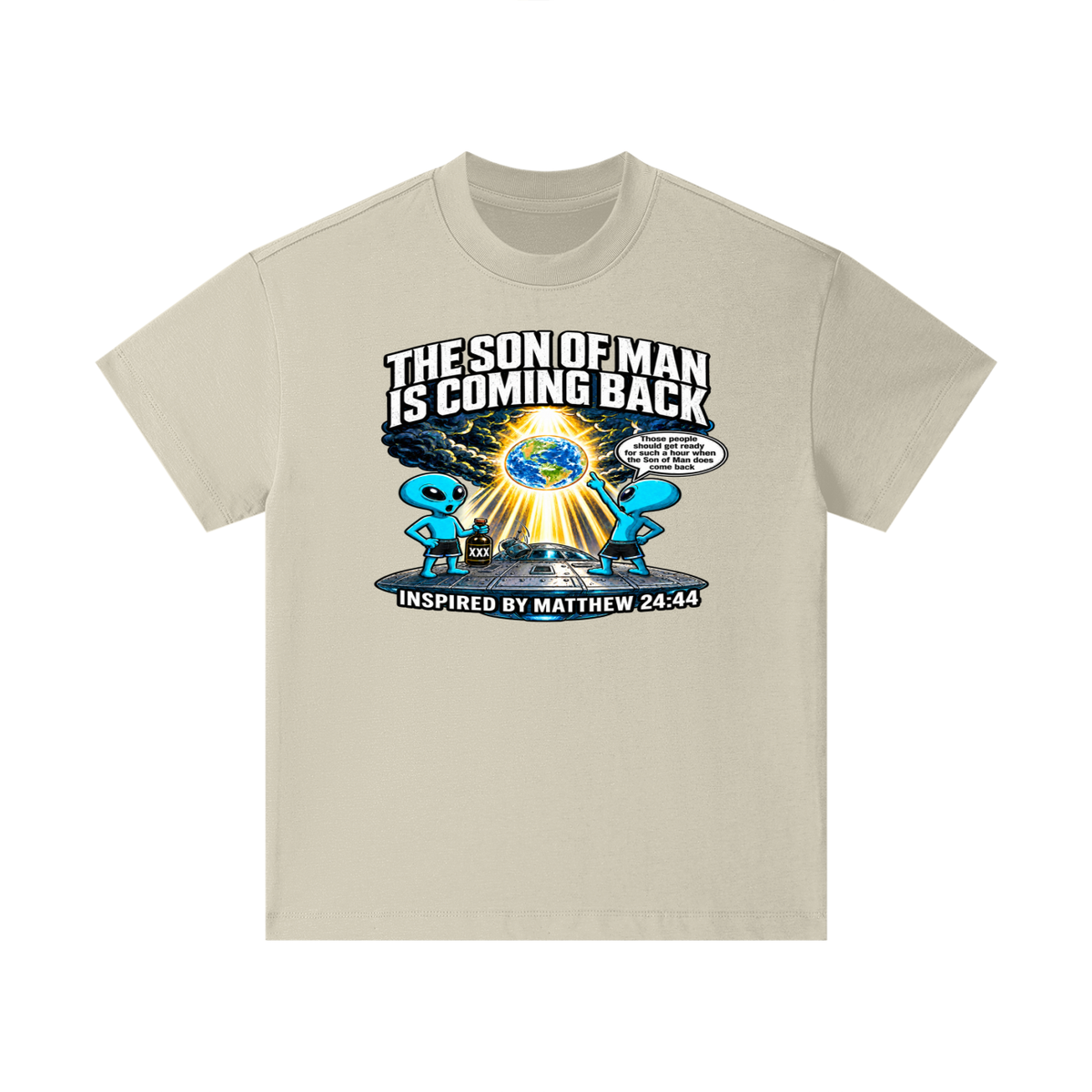 THE SON OF MAN IS COMING BACK Those people should get ready for such a hour when the Son of Man does come back INSPIRED BY MATTHEW 24:44 Kids T-Shirt