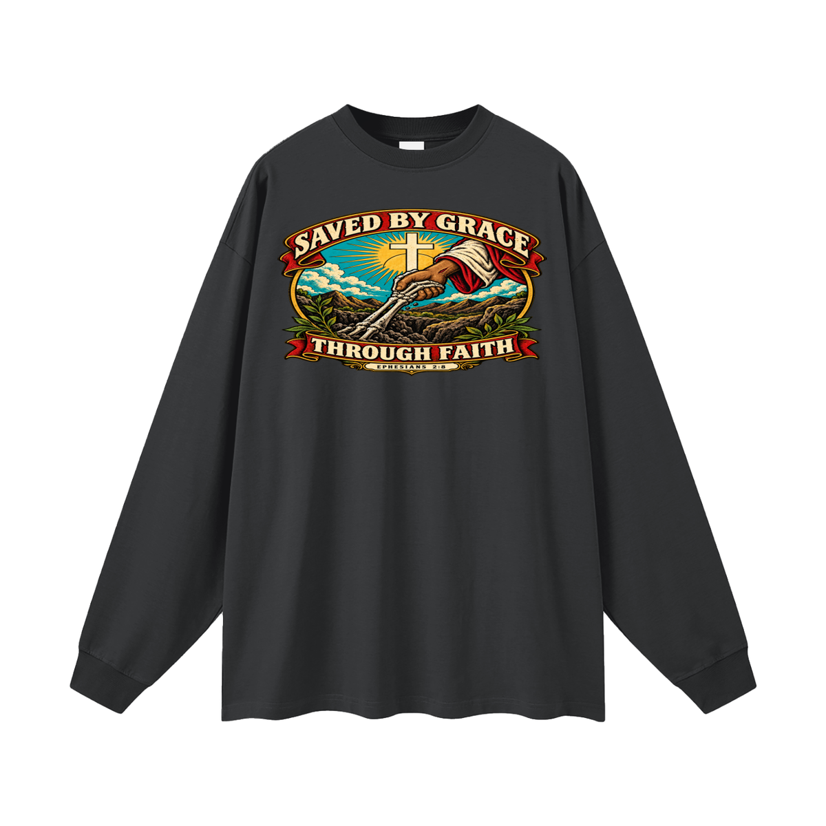Saved by Grace through Faith Long Sleeve T-Shirt