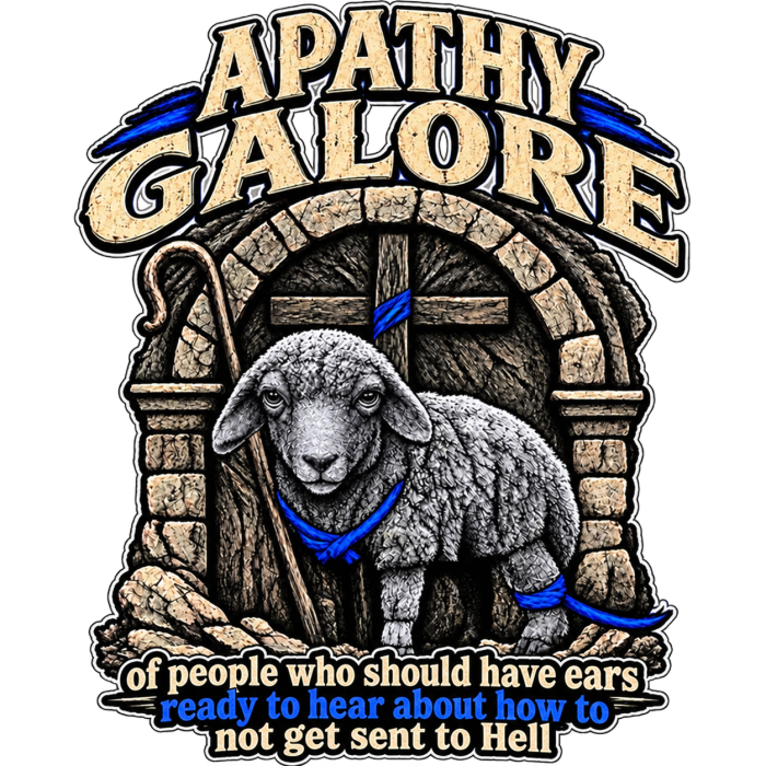 APATHY GALORE of people who should have ears ready to ears ready to hear about how to not get sent to Hell Kids T-Shirt