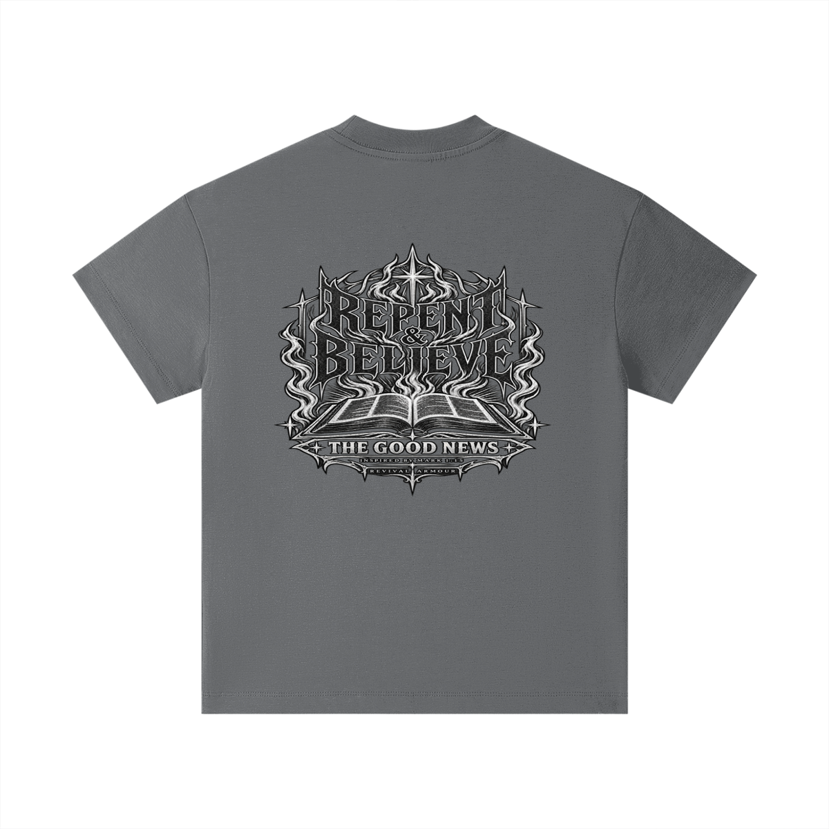 REPENT & BELIEVE THE GOOD NEWS INSPIRED BY MARK 1:15 Kids T-Shirt