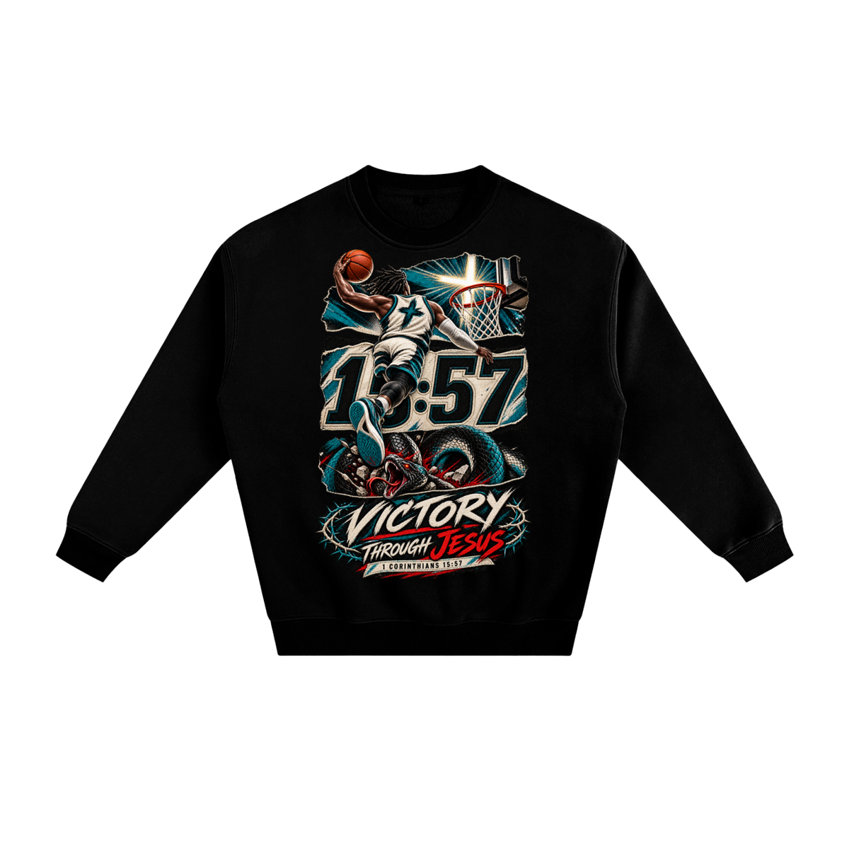 Victory through Jesus Sweatshirt
