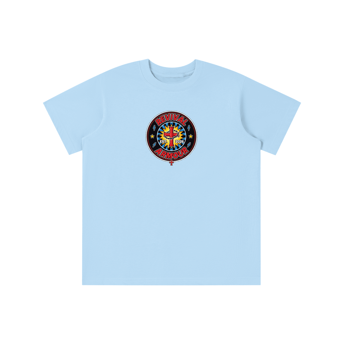 REVIVAL EST. 2026 ARMOUR JESUS DIED FOR OUR SINS youth T-shirt
