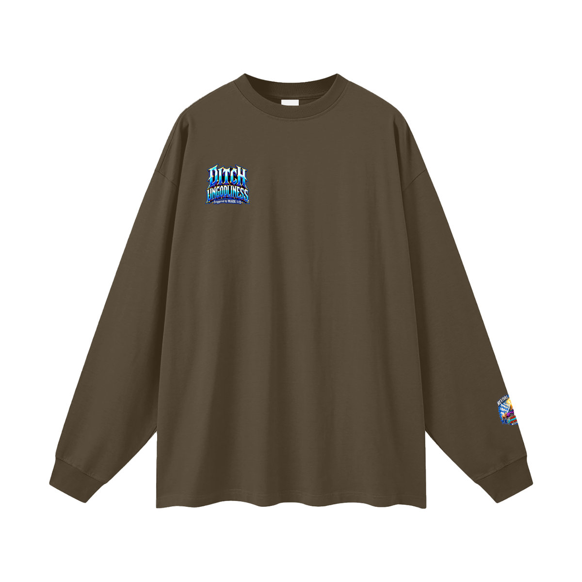 REVIVAL ARMOUR deliberately SINNING IS STUPID HEAVEN AND HELL ARE REAL PLACES DITCH UNGODLINESS Triggered by MARK 1:15 Long Sleeve T-Shirt