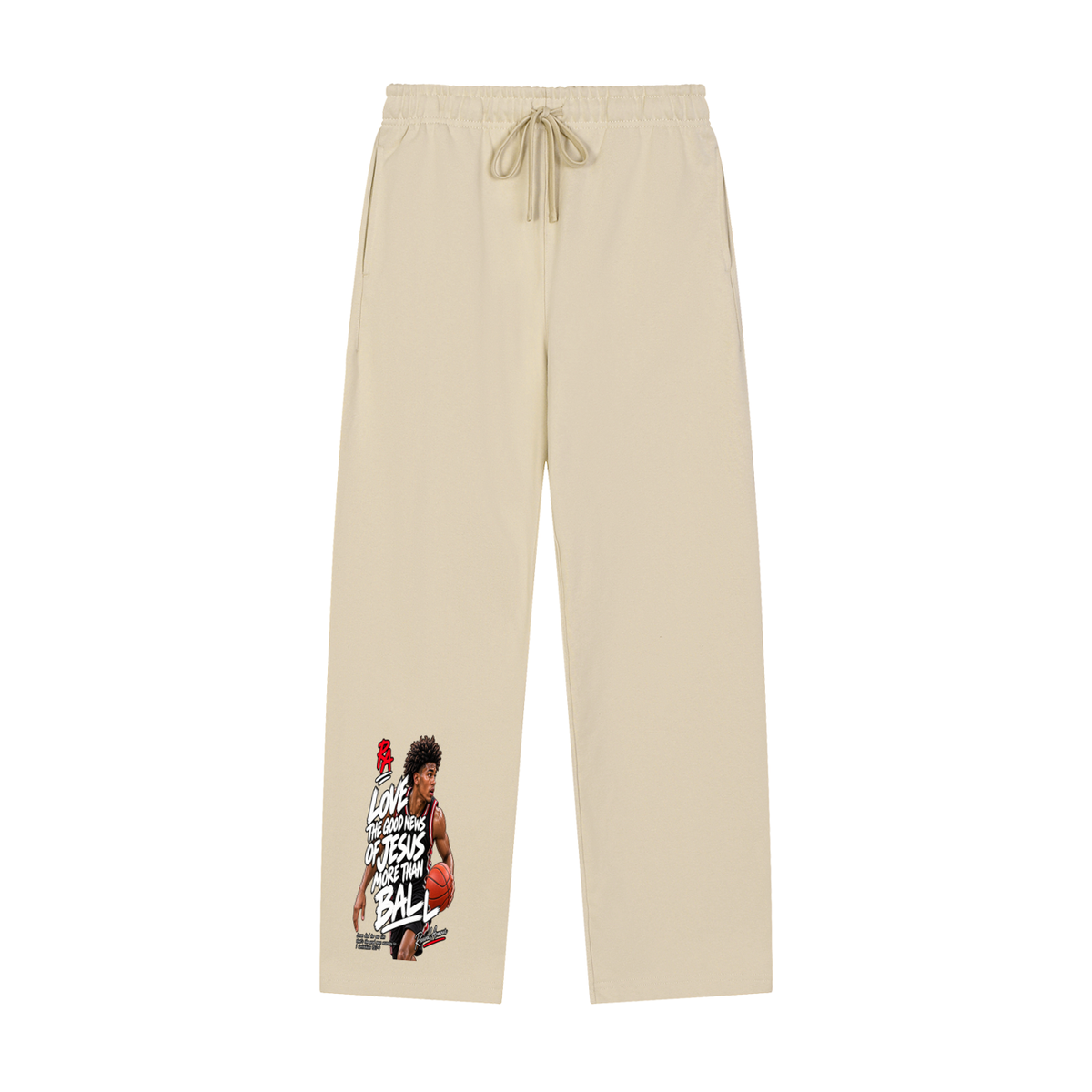 LOVE THE GOOD NEWS OF JESUS MORE THAN BALL Sweatpants
