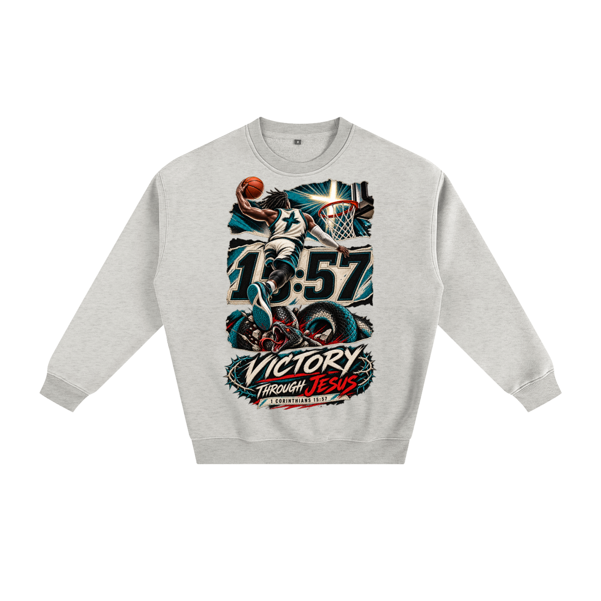 Victory through Jesus Sweatshirt